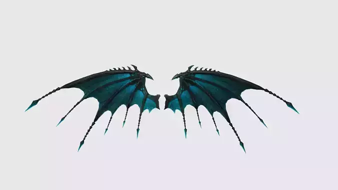 Dragon Wing Low-poly 3D model