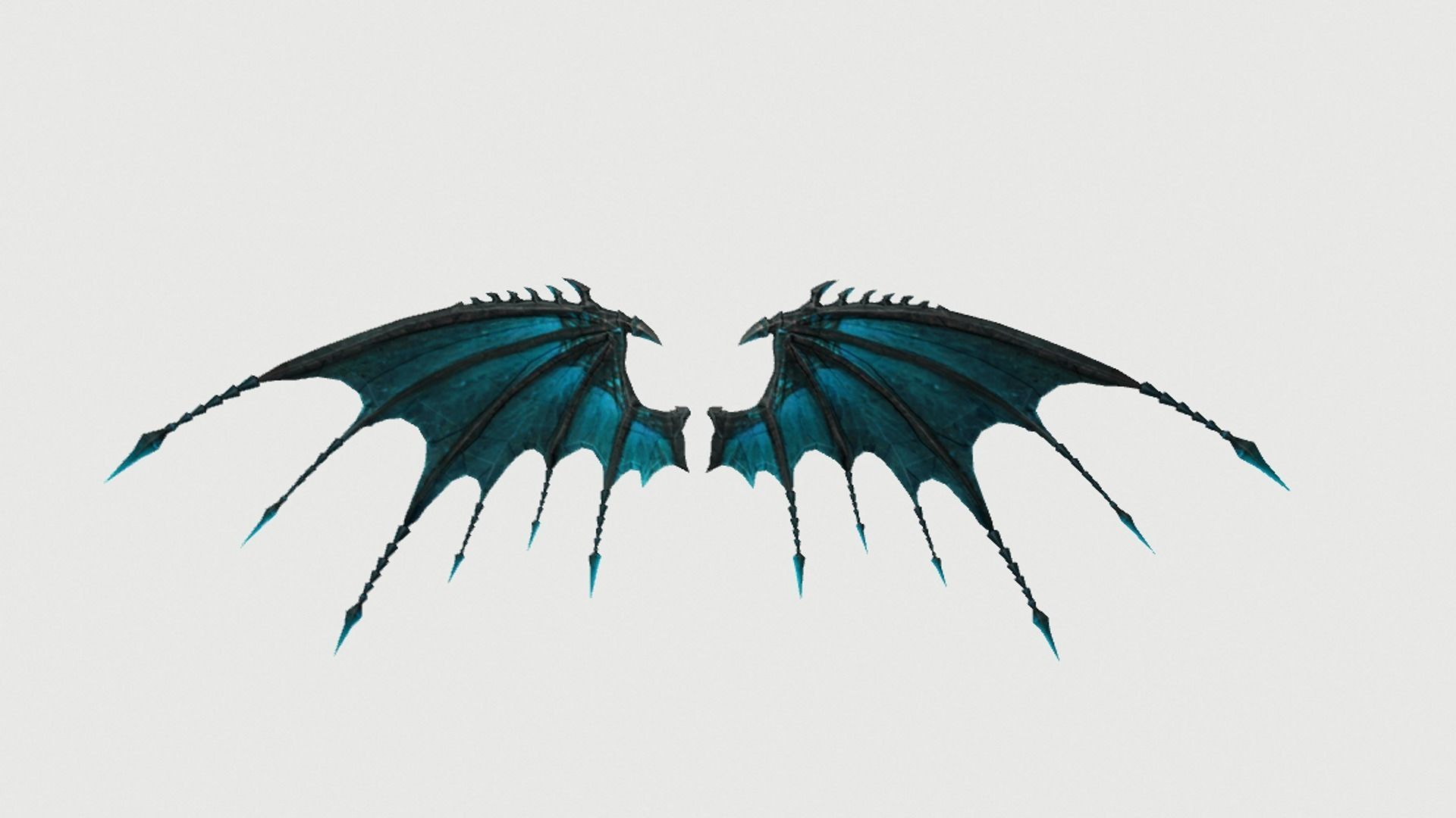 Dragon Wing Low-poly 3D model_3