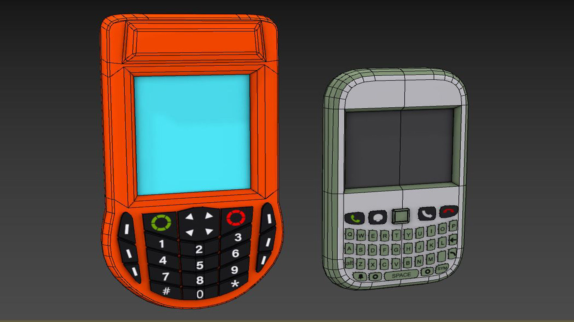 Phone Pack Low poly  Low-poly 3D model_9