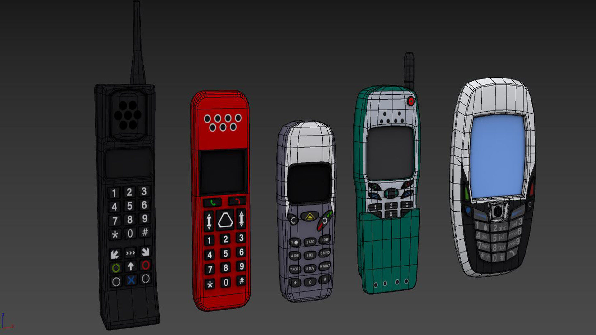 Phone Pack Low poly  Low-poly 3D model_3