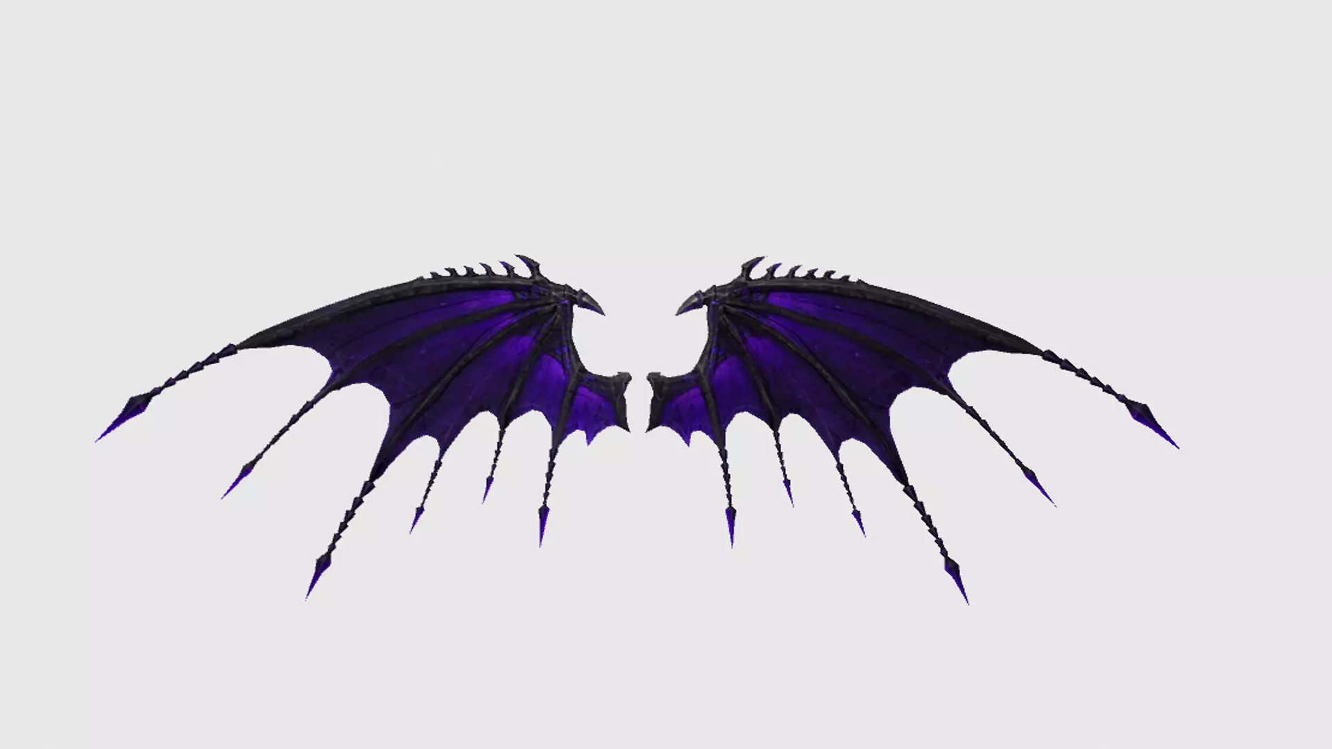 Dragon Wing Low-poly 3D model_0