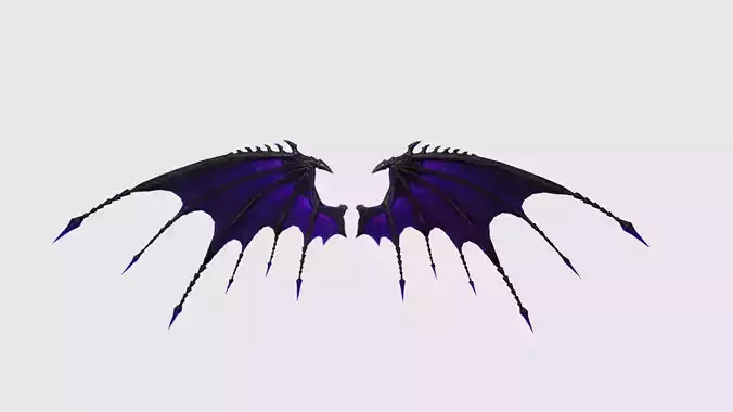 Dragon Wing Low-poly 3D model