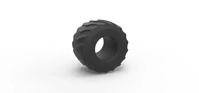 Monster Jam tire 21 Scale 1 to 25