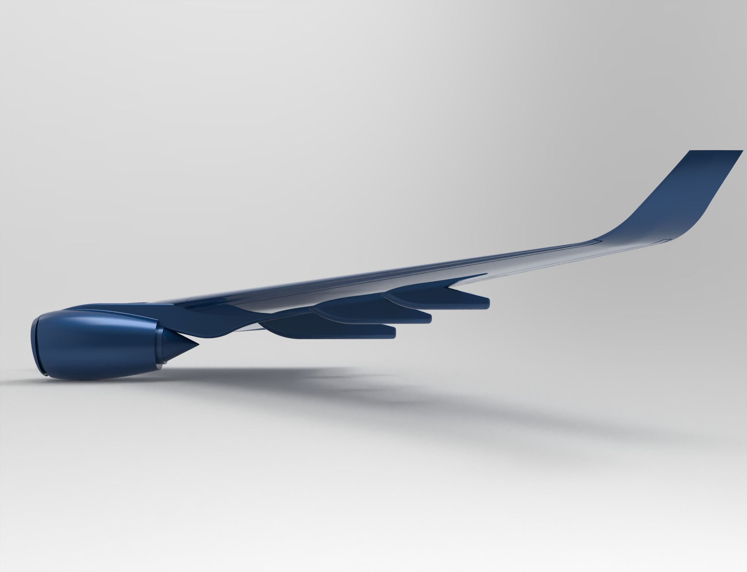 Airbus A350 Wing 3D print model_4