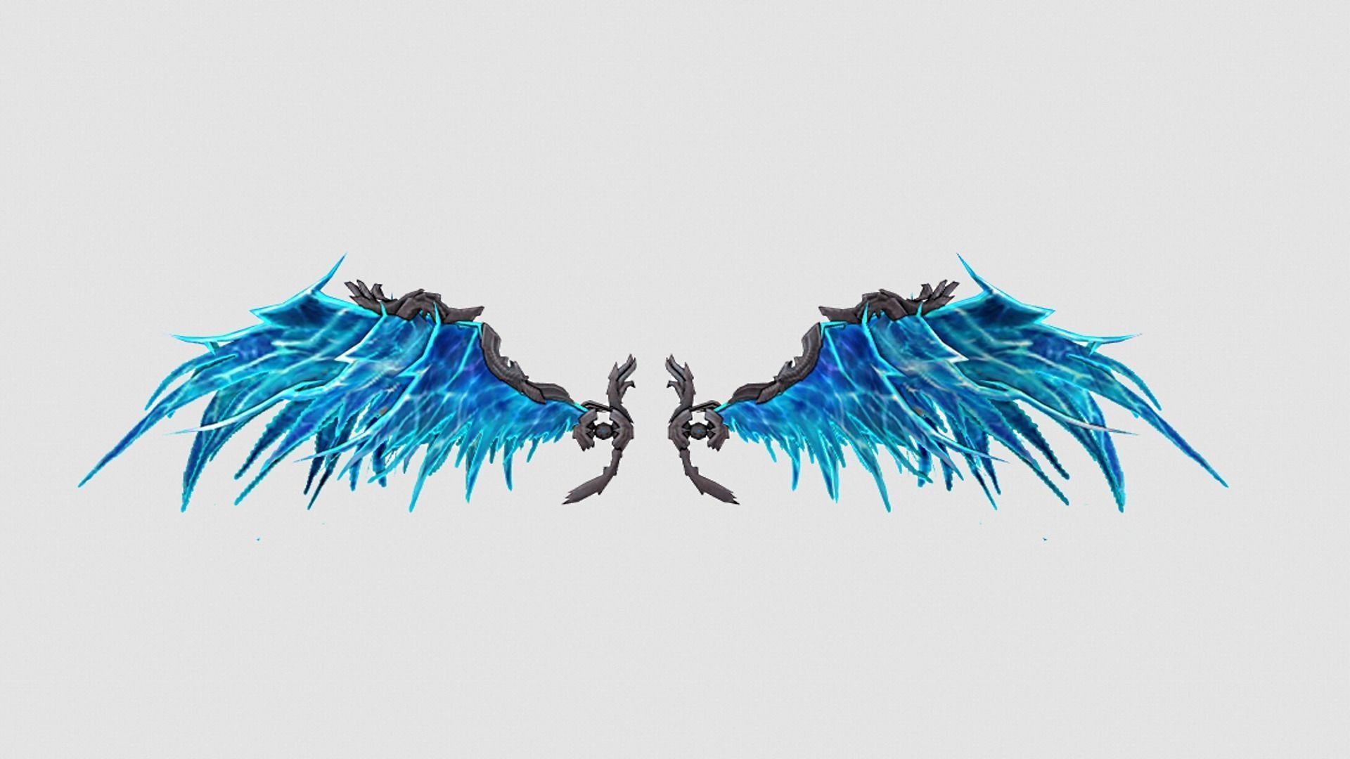 Ice Wing Low-poly 3D model_9