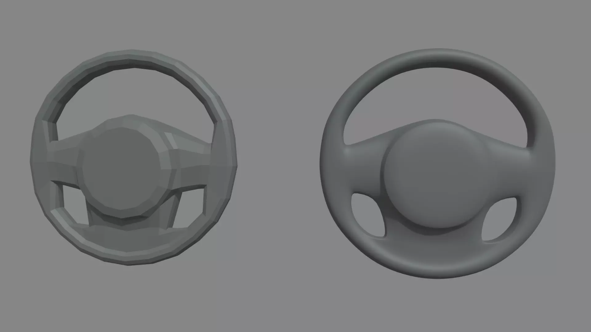 Steering Wheel Rasterize 3D model Steering Wheel Car Custom VR / AR / low-poly | CGTrader
