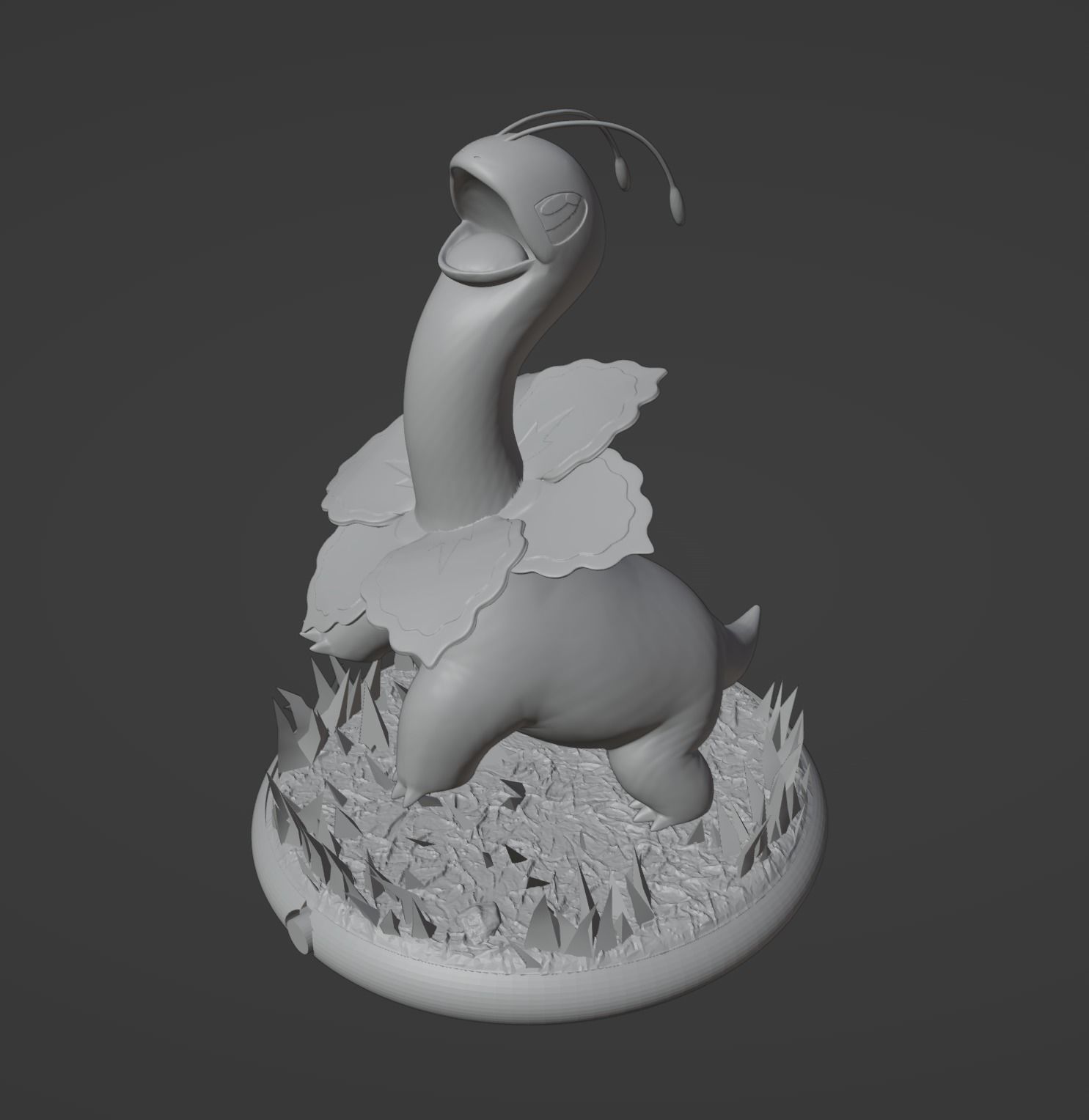 Chikorita Bayleef and Meganium 3D print model 3D print model_40