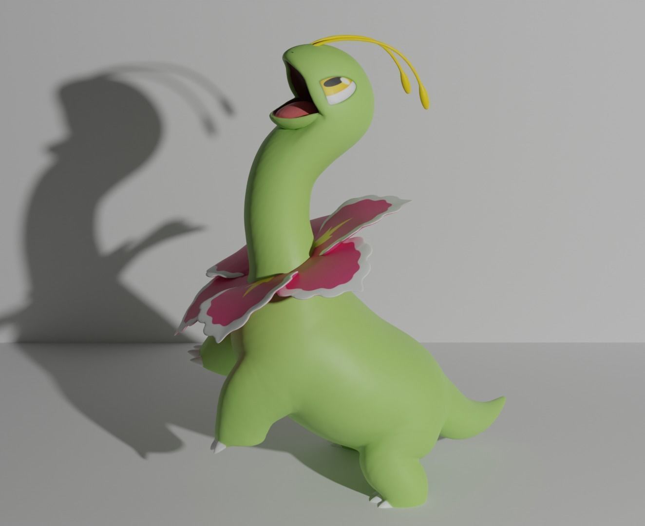 Chikorita Bayleef and Meganium 3D print model 3D print model_11