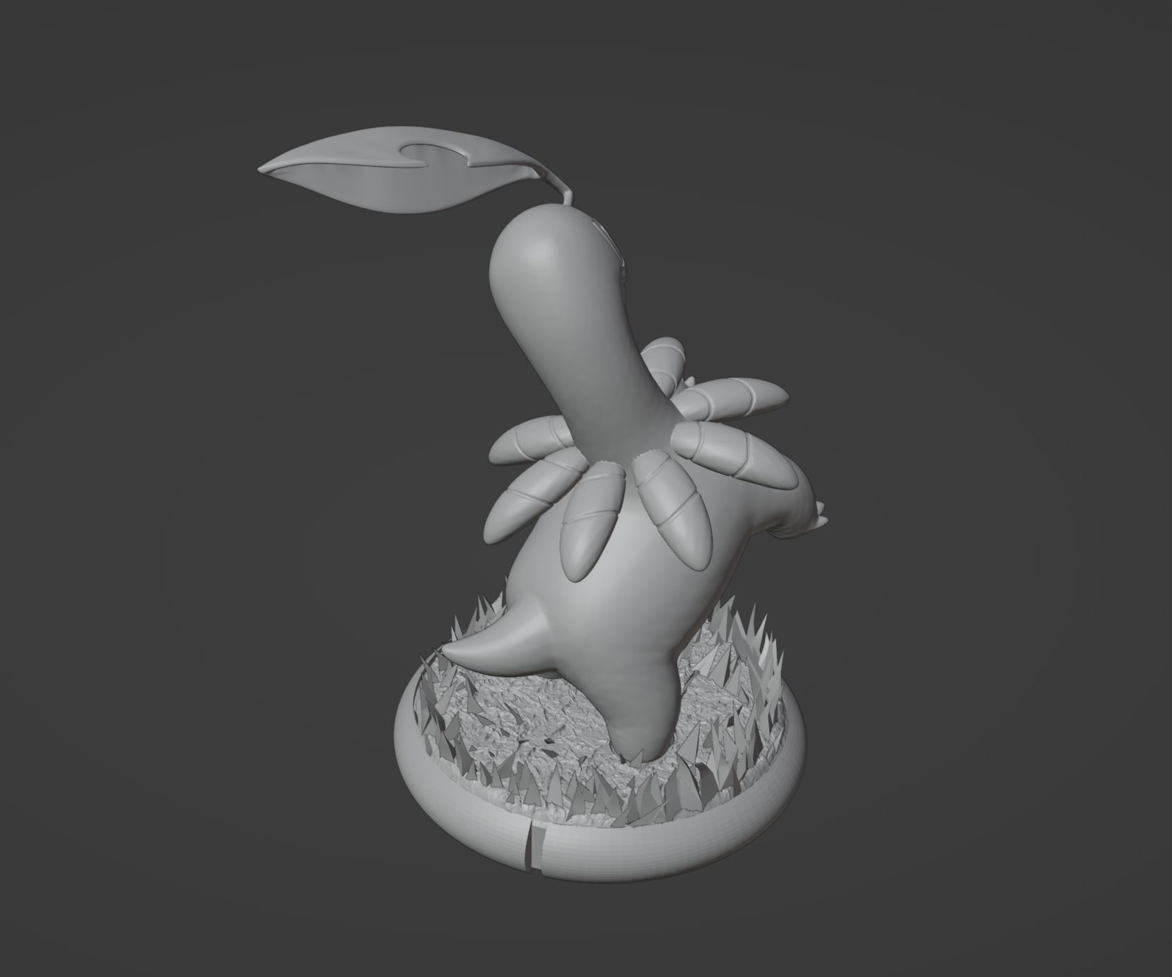 Chikorita Bayleef and Meganium 3D print model 3D print model_25