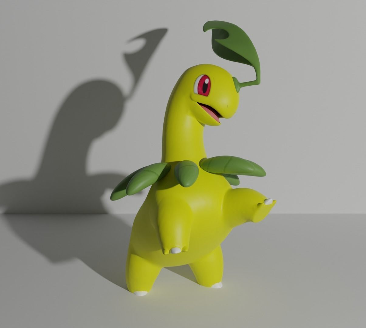 Chikorita Bayleef and Meganium 3D print model 3D print model_5
