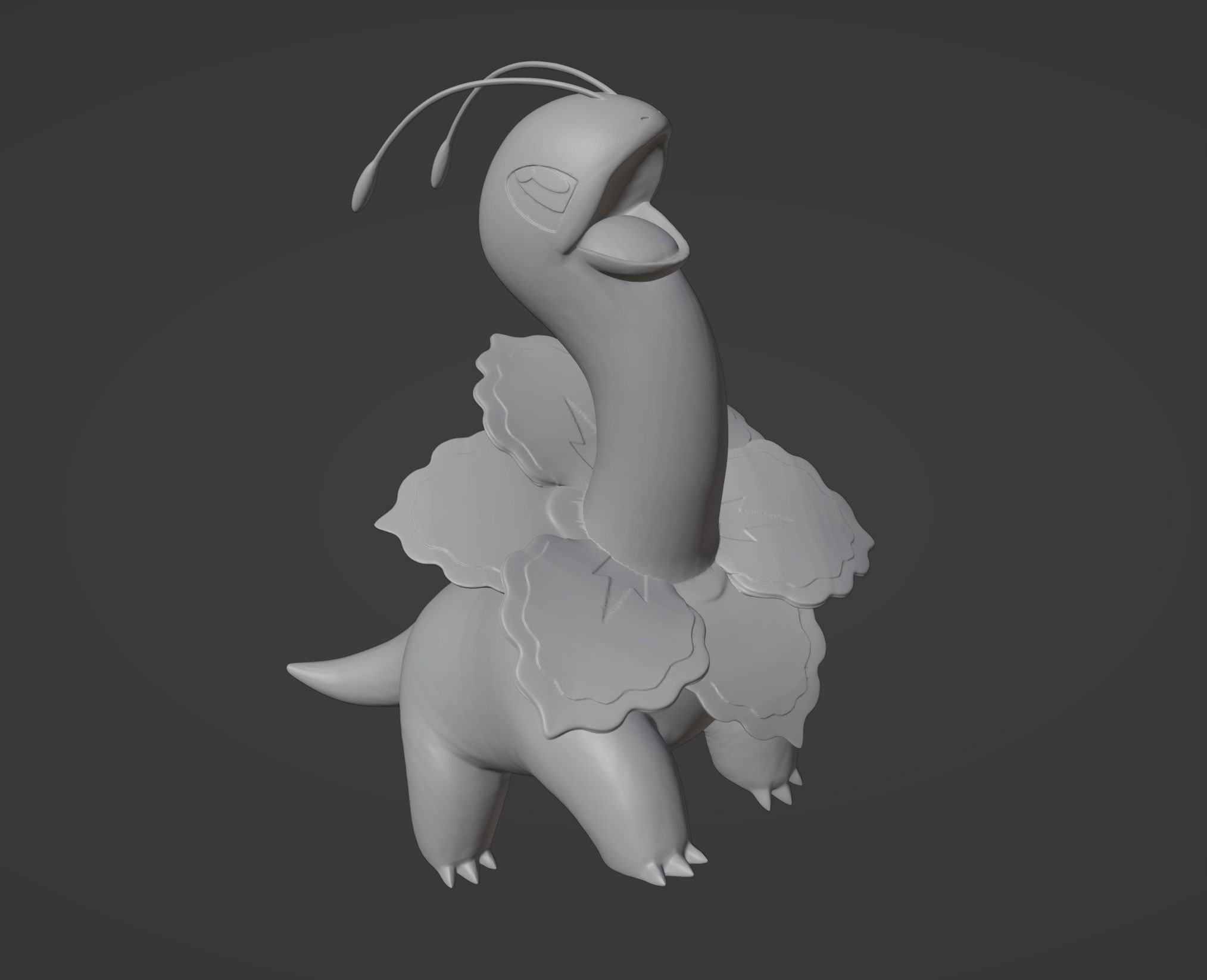 Chikorita Bayleef and Meganium 3D print model 3D print model_33