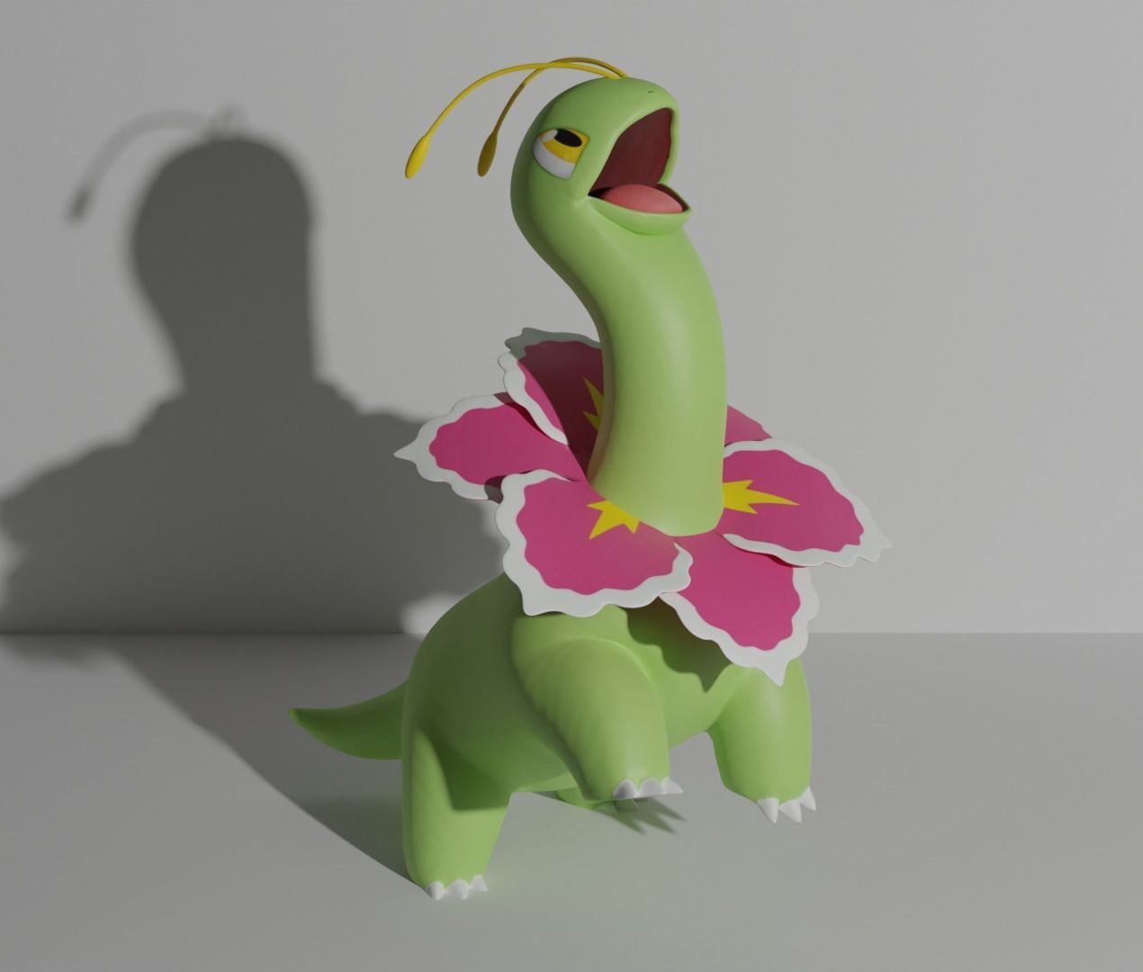 Chikorita Bayleef and Meganium 3D print model 3D print model_9