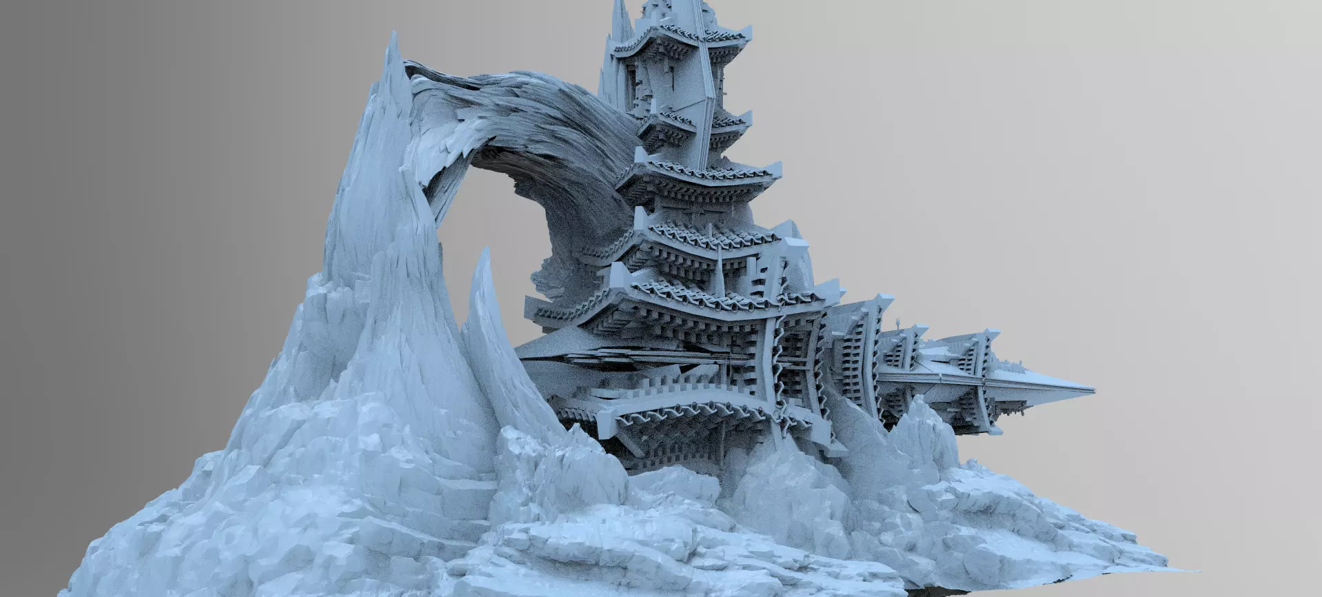 Emperor Monarch Cliff 1 3D model_0