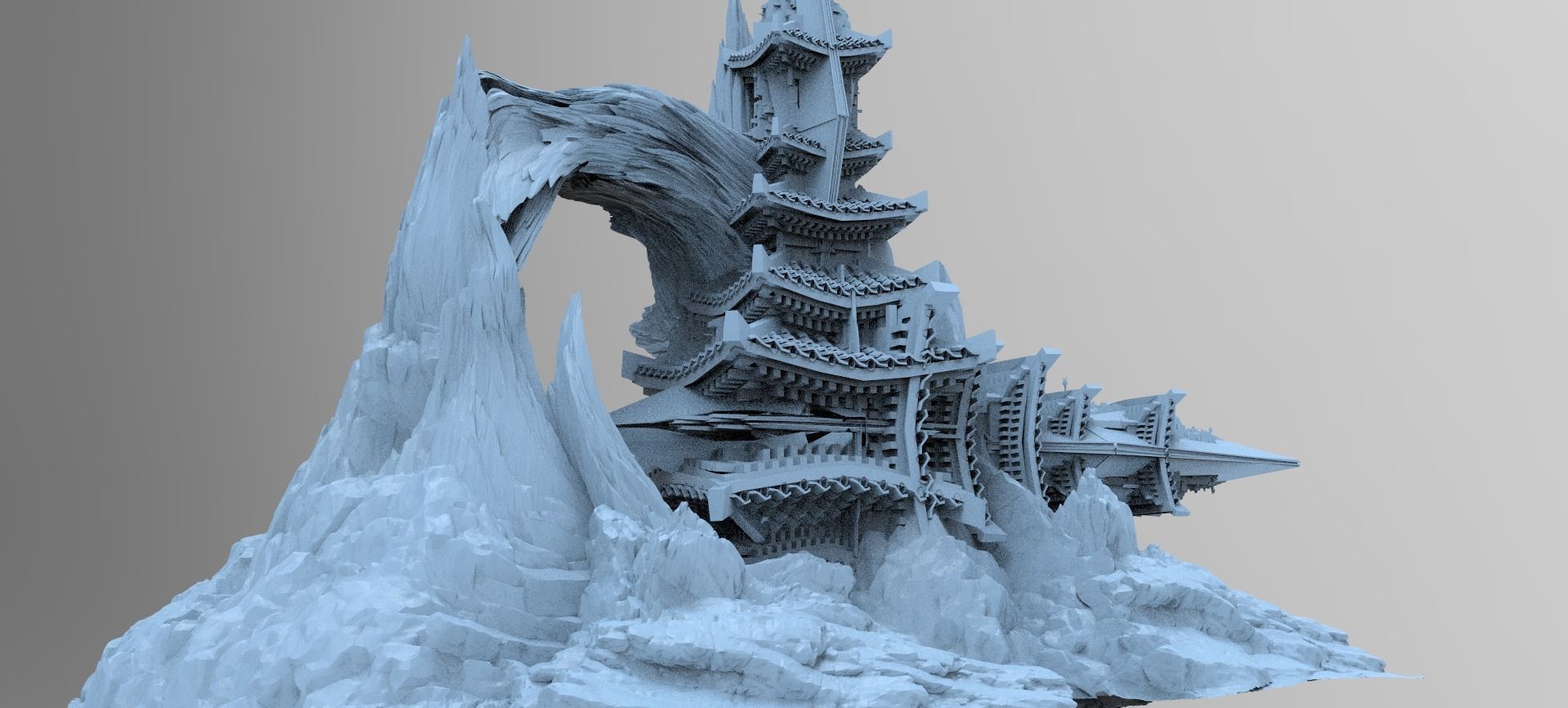 Emperor Monarch Cliff 1 3D model_1