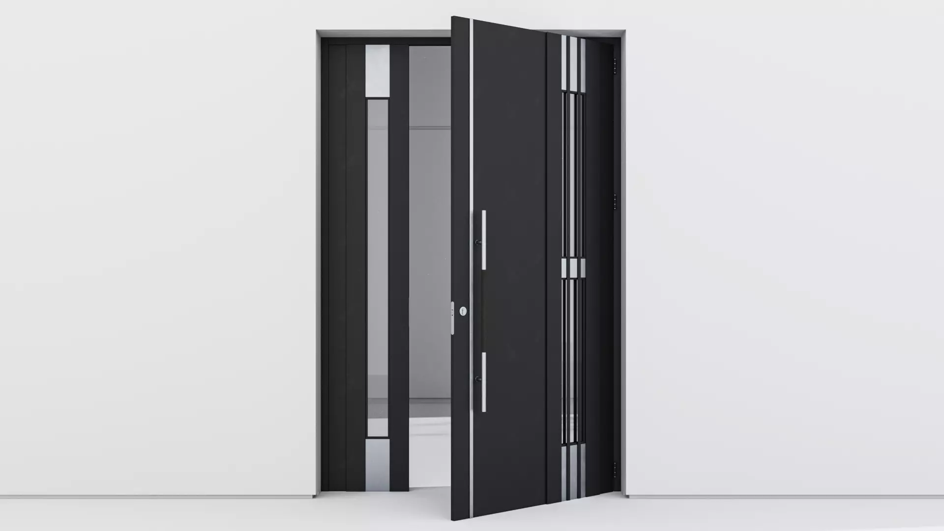 Aluminium door 109 3D model_0
