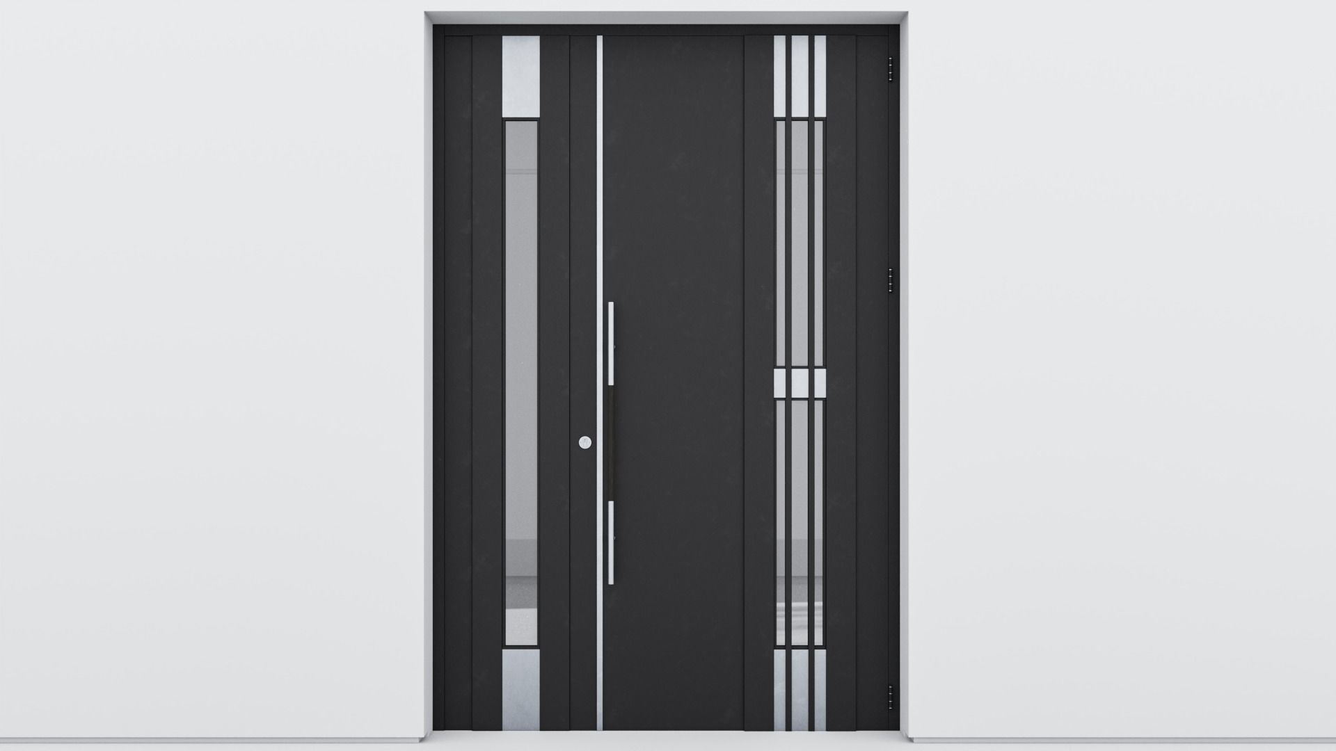 Aluminium door 109 3D model_1