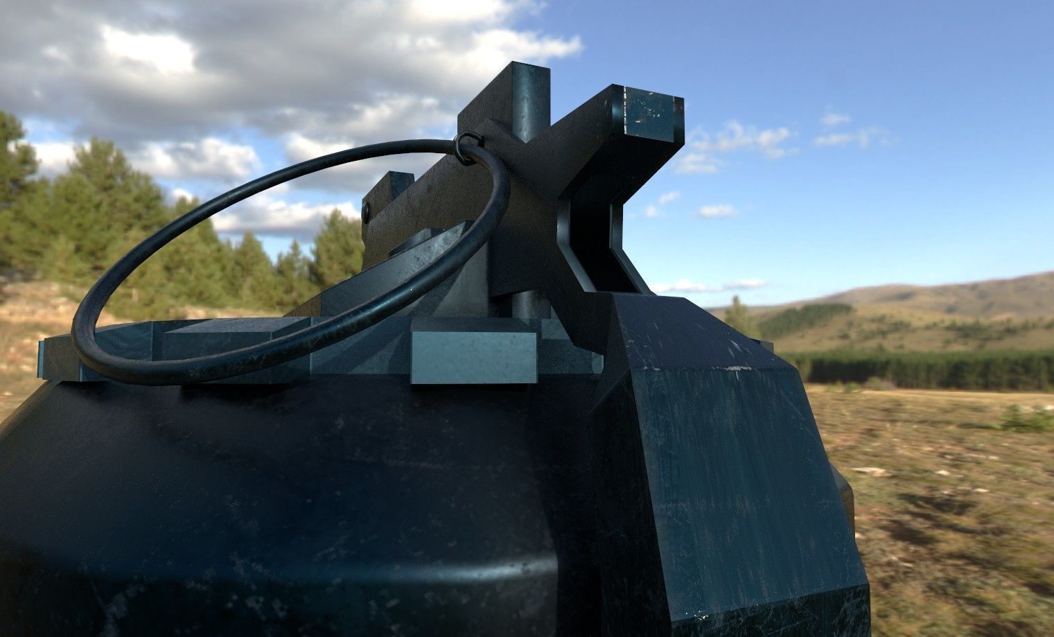 3D Graned VFXpoint88 Low-poly 3D model_3