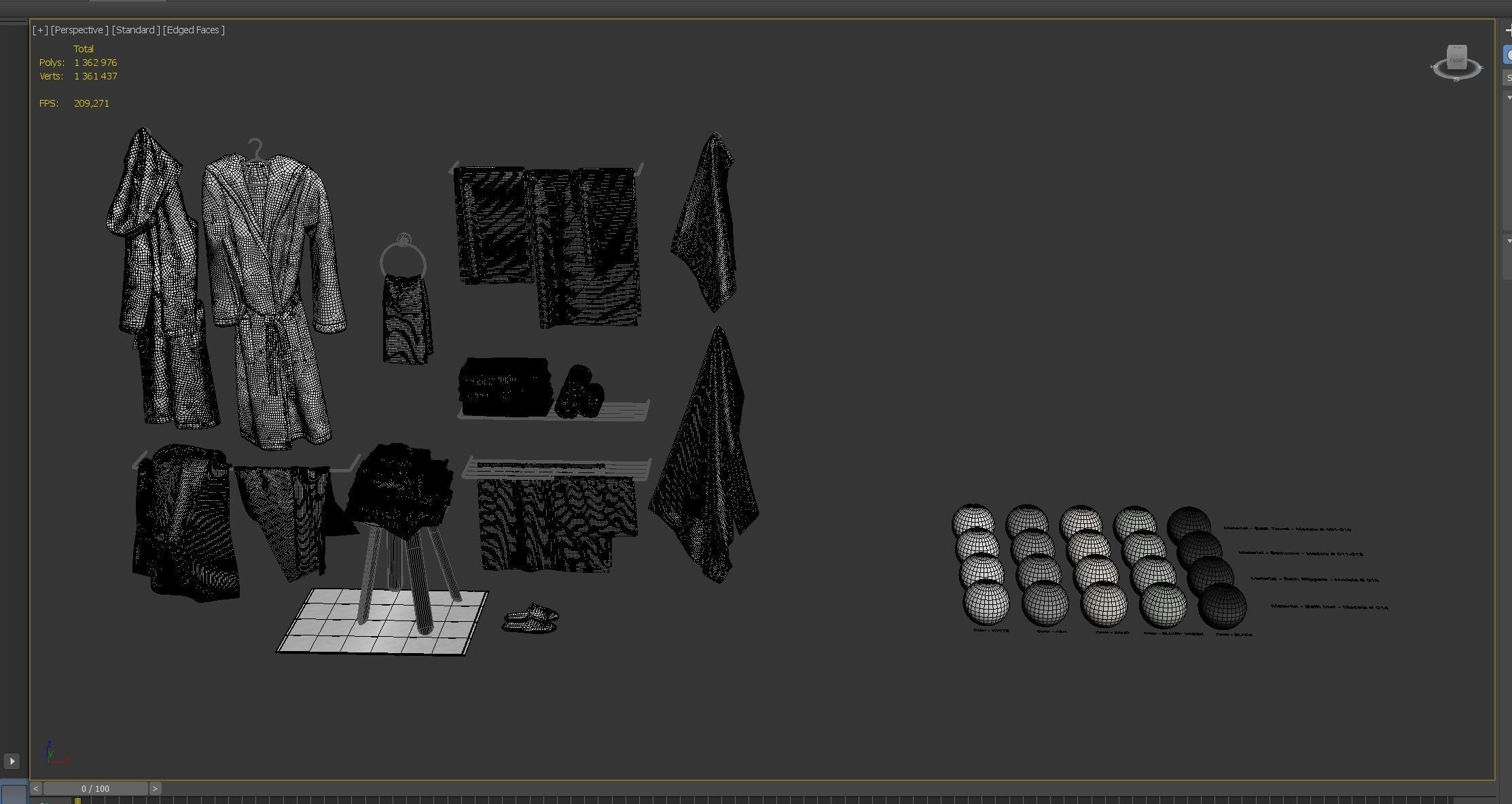 Bathroom Accessories set 01 3D model_10