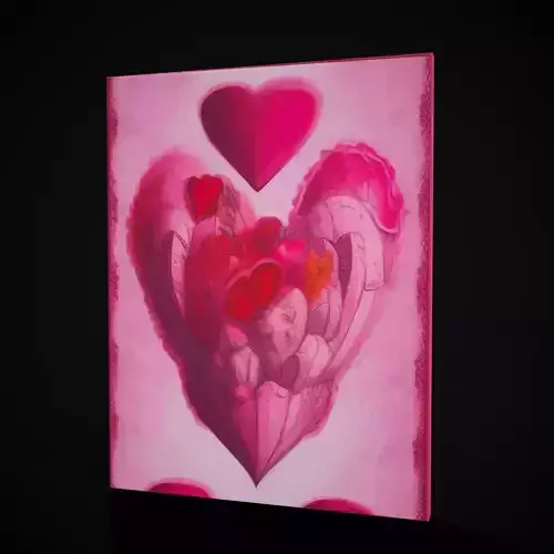 Heart Flower Painting