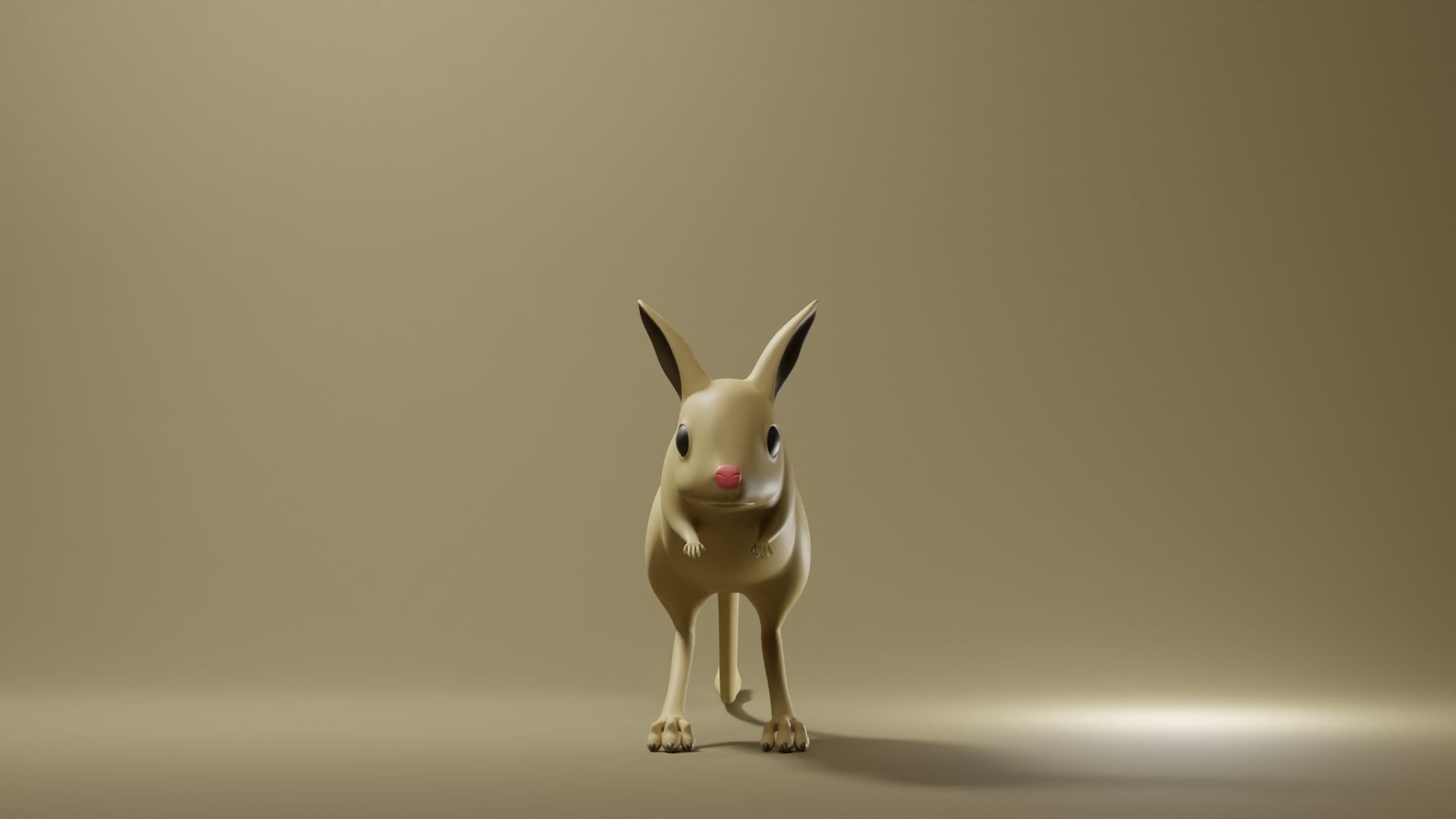 Jerboa Base Mesh Low-poly 3D model_2