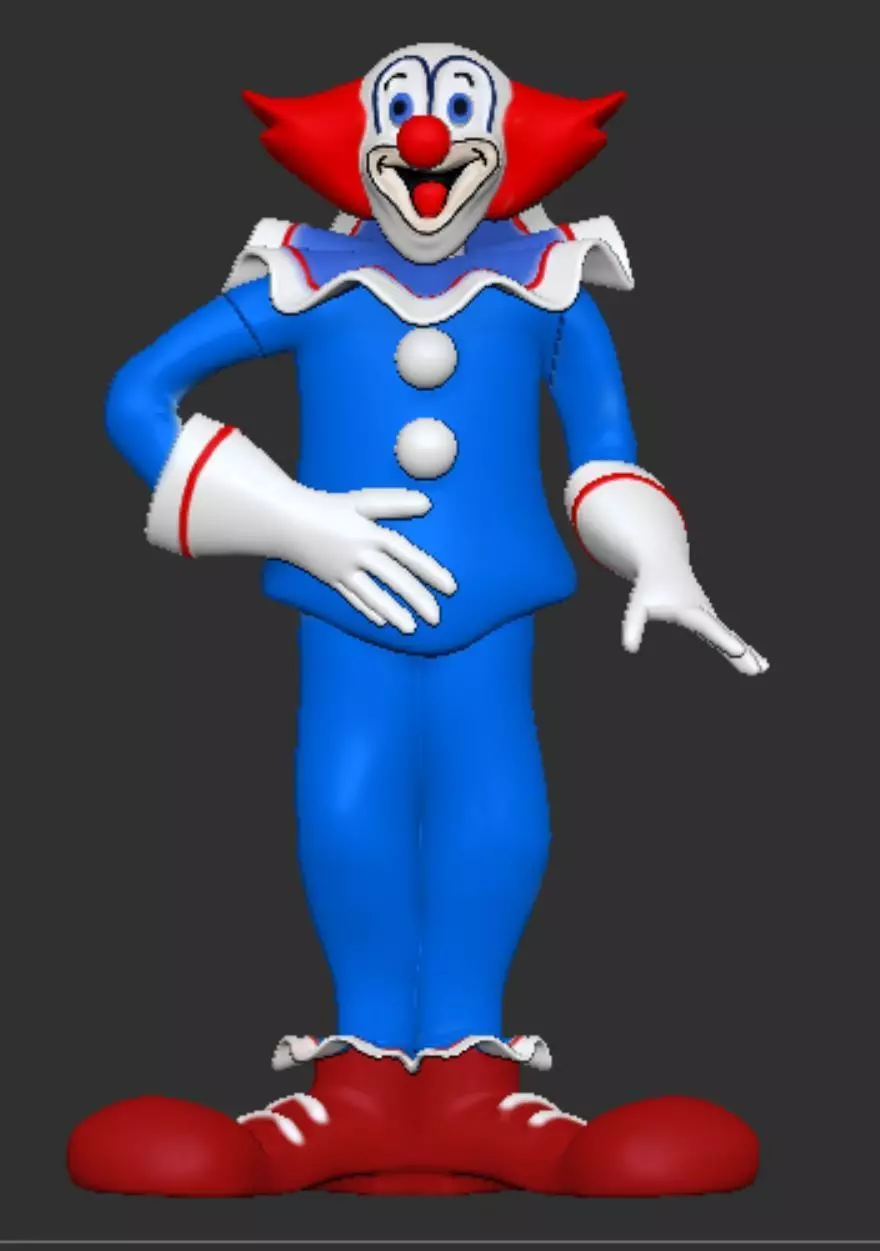Bozo the Clown 3D print model_0