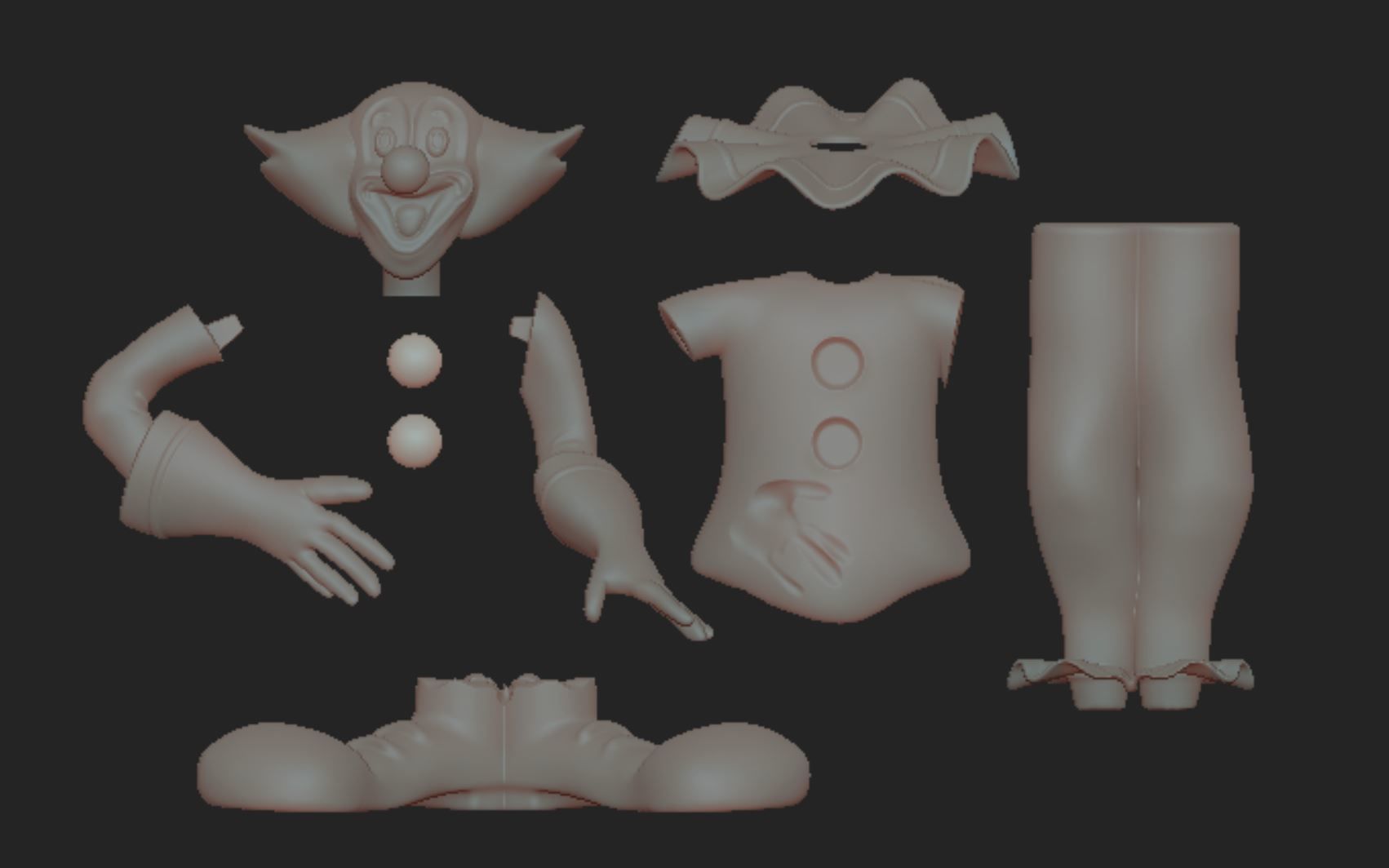 Bozo the Clown 3D print model_2