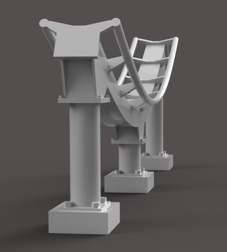 Roller Coaster Box Beam Track 3D print model_4