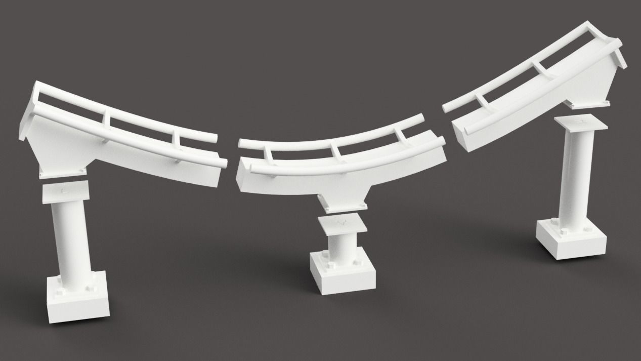 Roller Coaster Box Beam Track 3D print model_5