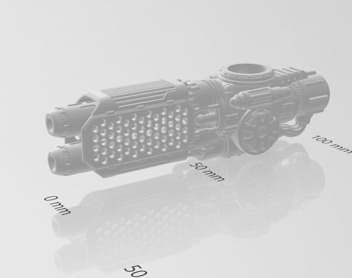 FREE-Molten Matter Projection Cannons For Project Quixote Free 3D print model_1