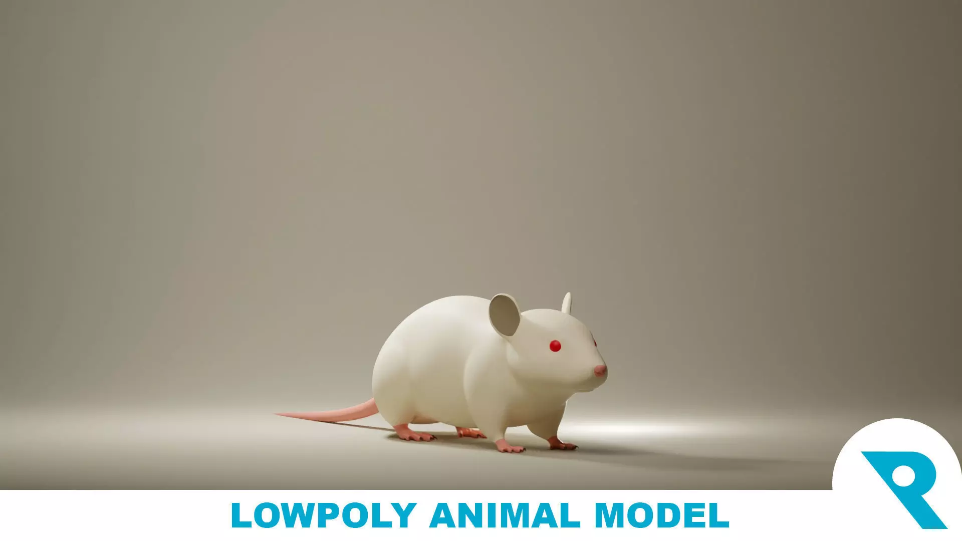 Mouse Base Mesh Low-poly 3D model_0