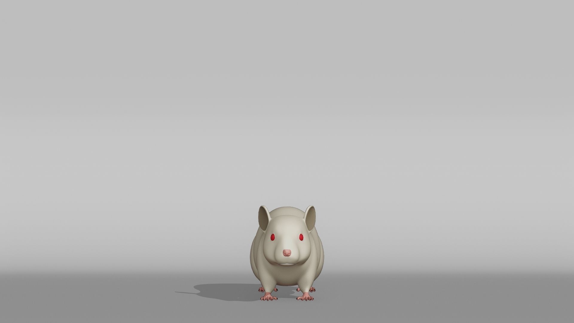 Mouse Base Mesh Low-poly 3D model_7