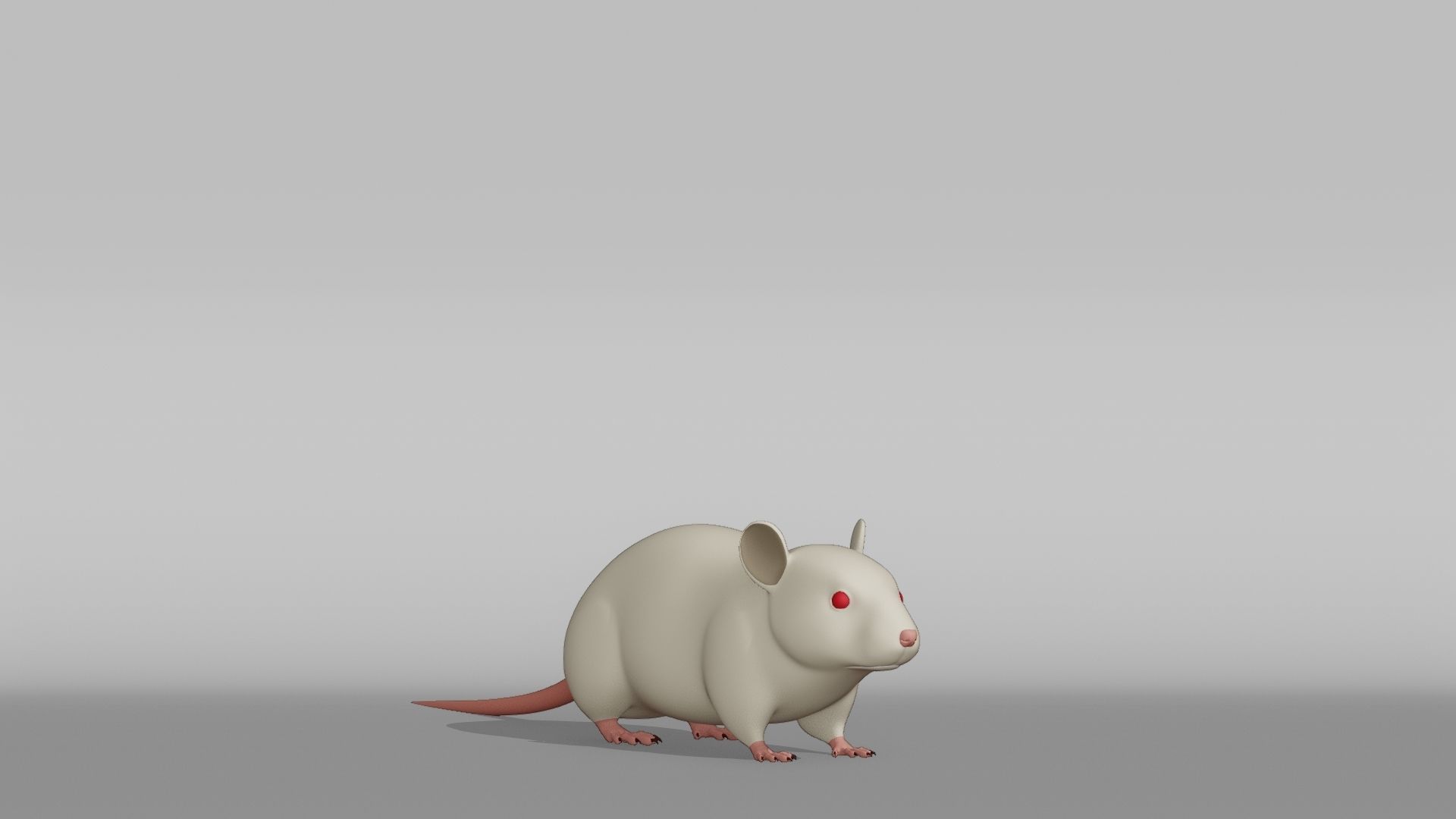 Mouse Base Mesh Low-poly 3D model_6