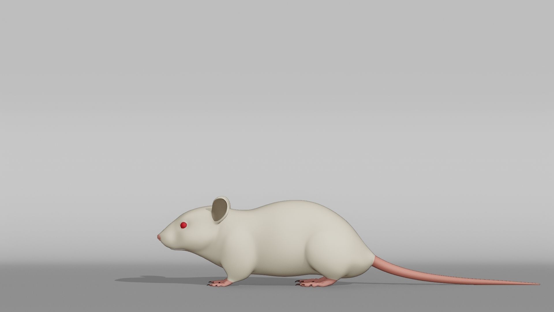 Mouse Base Mesh Low-poly 3D model_10