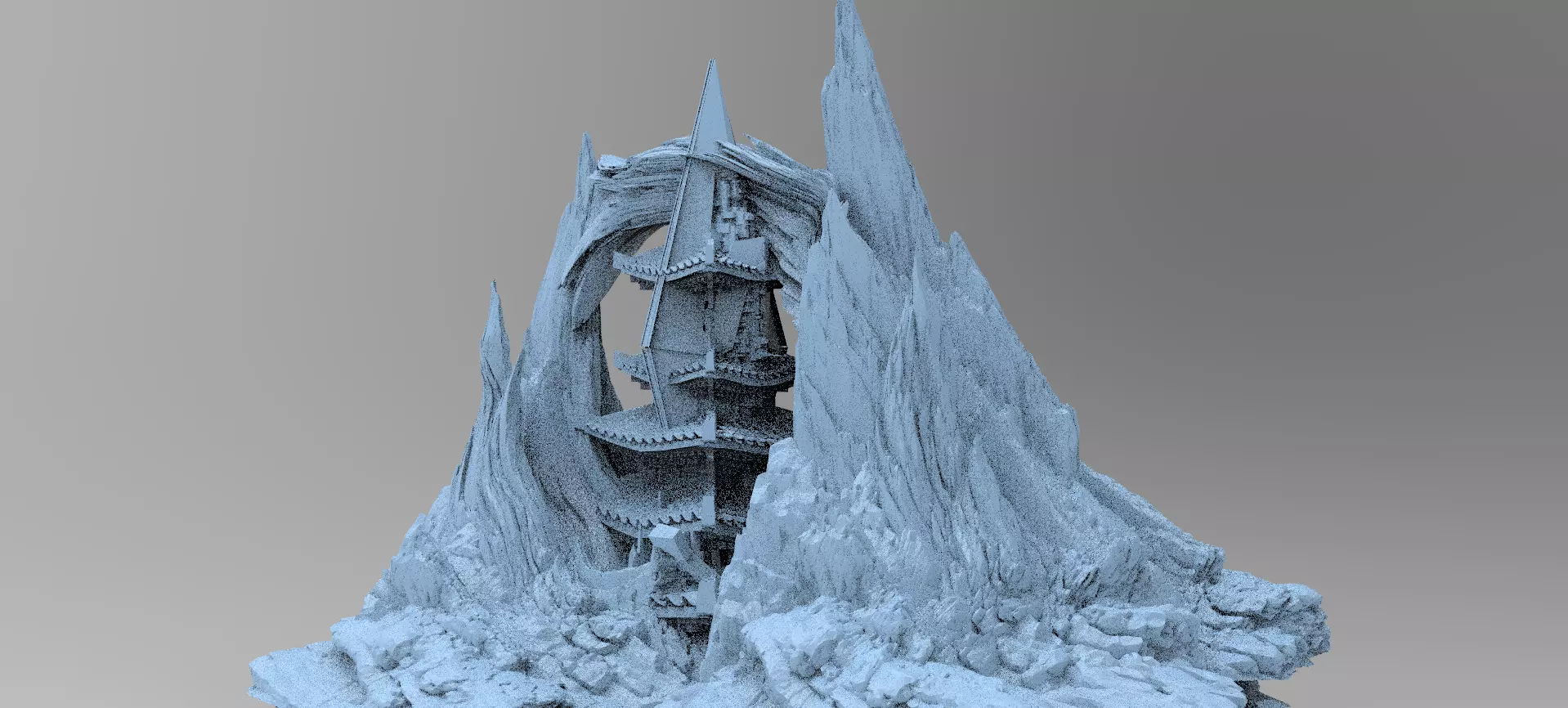 Emperor Monarch Cliff 9 3D model