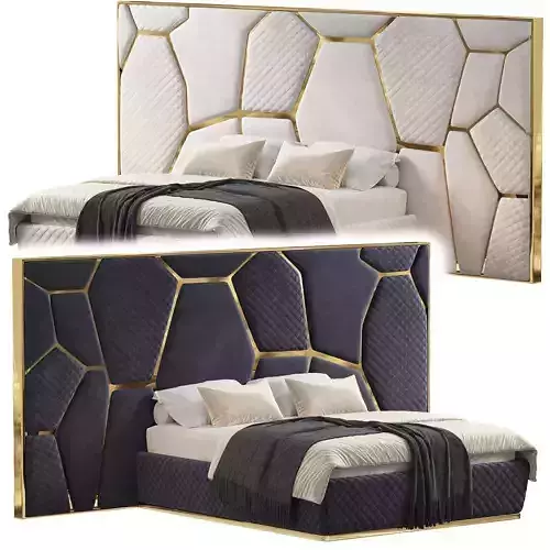 Alberto Modern Bed 3D model