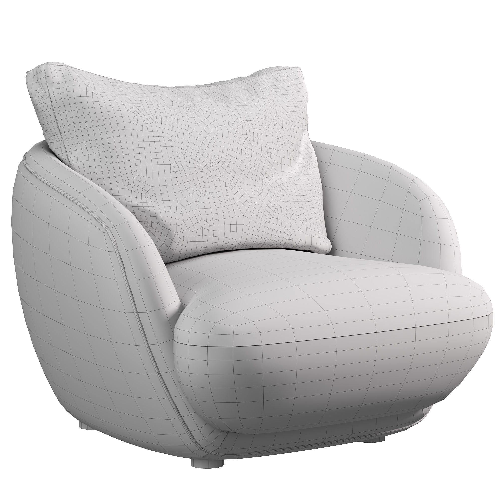 Alpine armchair 3D model_2