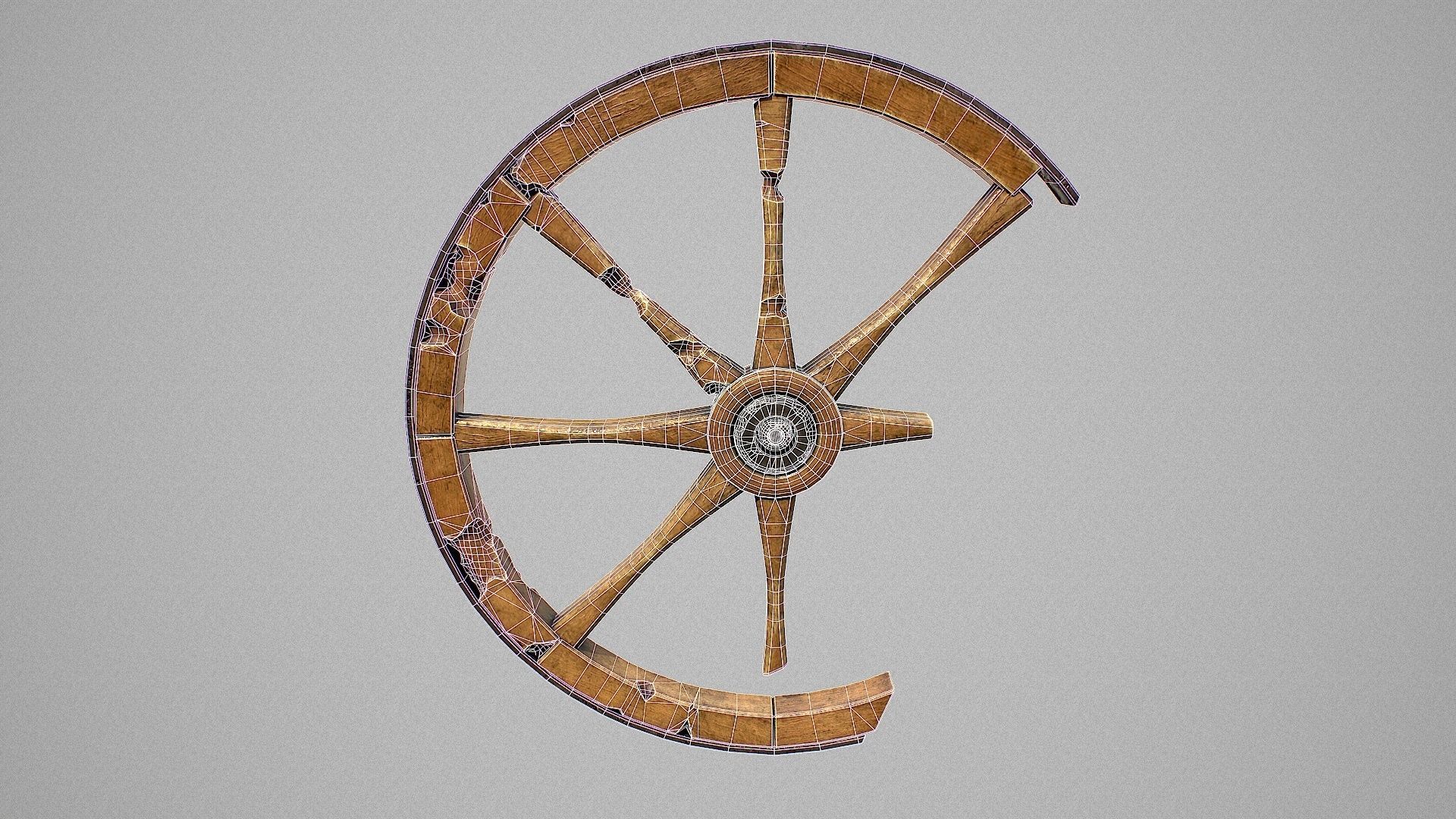 Medieval Props Low-poly 3D model_37