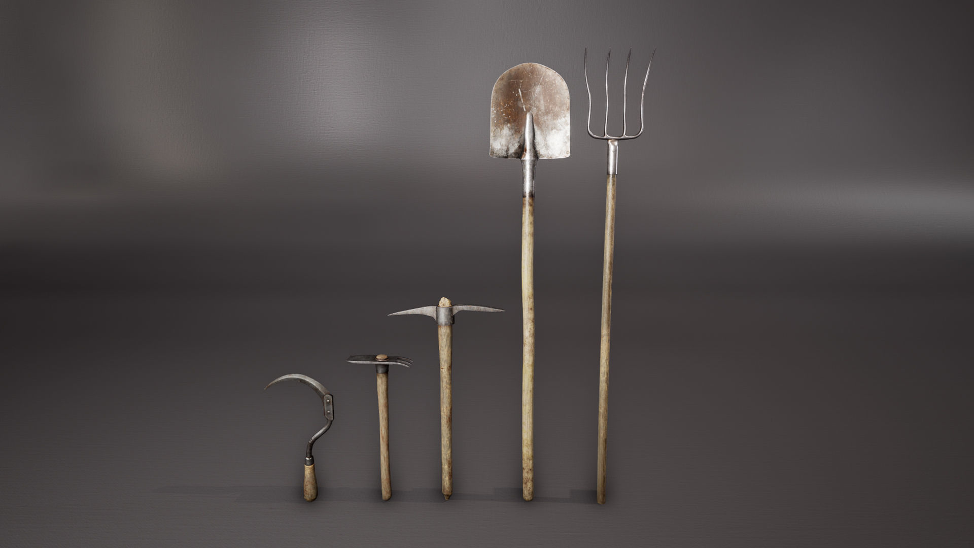 Medieval Props Low-poly 3D model_2