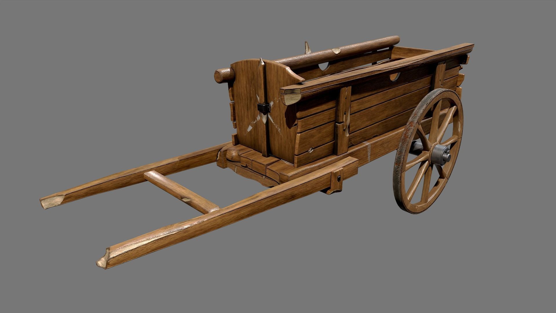 Medieval Props Low-poly 3D model_5