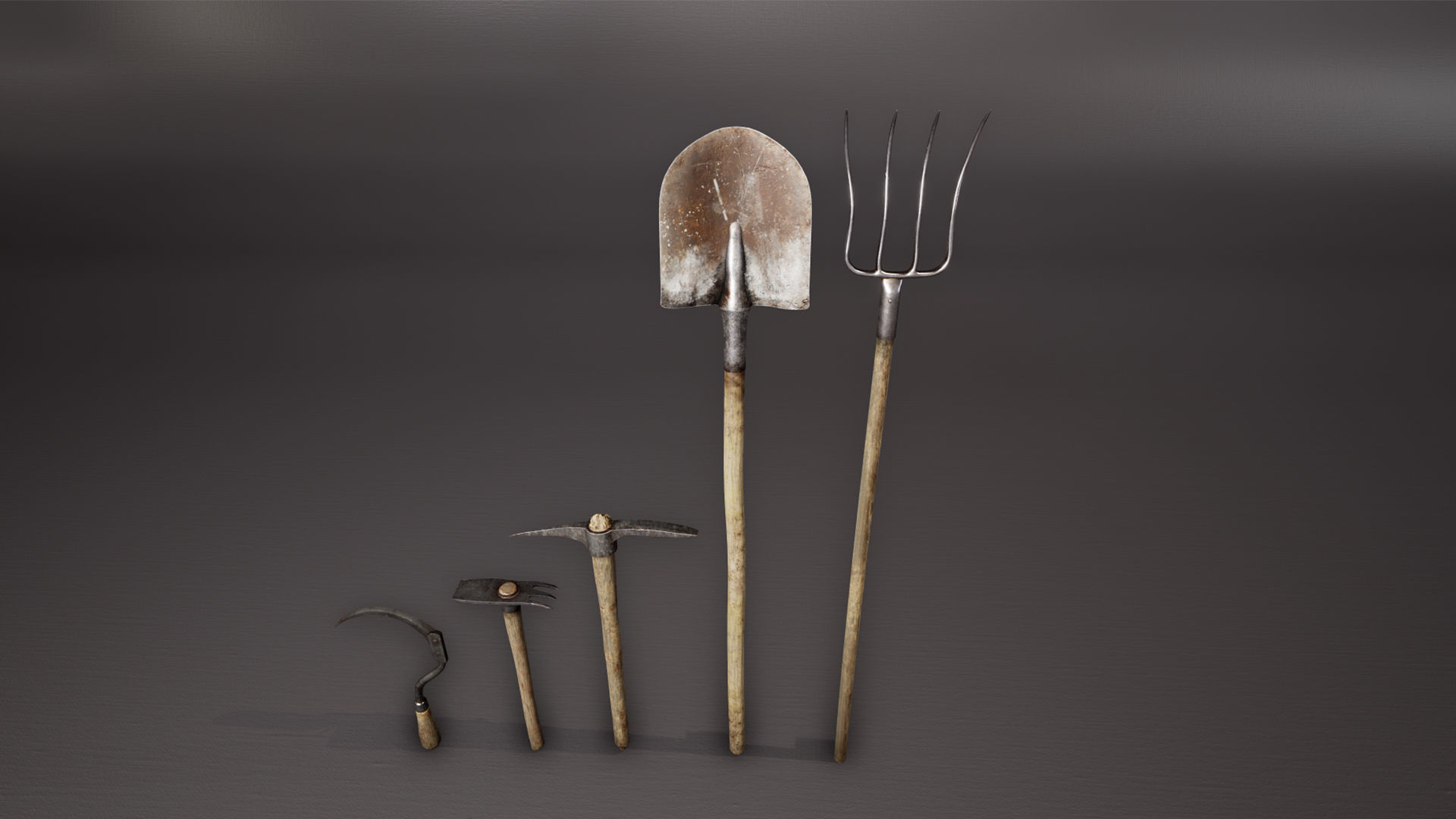 Medieval Props Low-poly 3D model_3