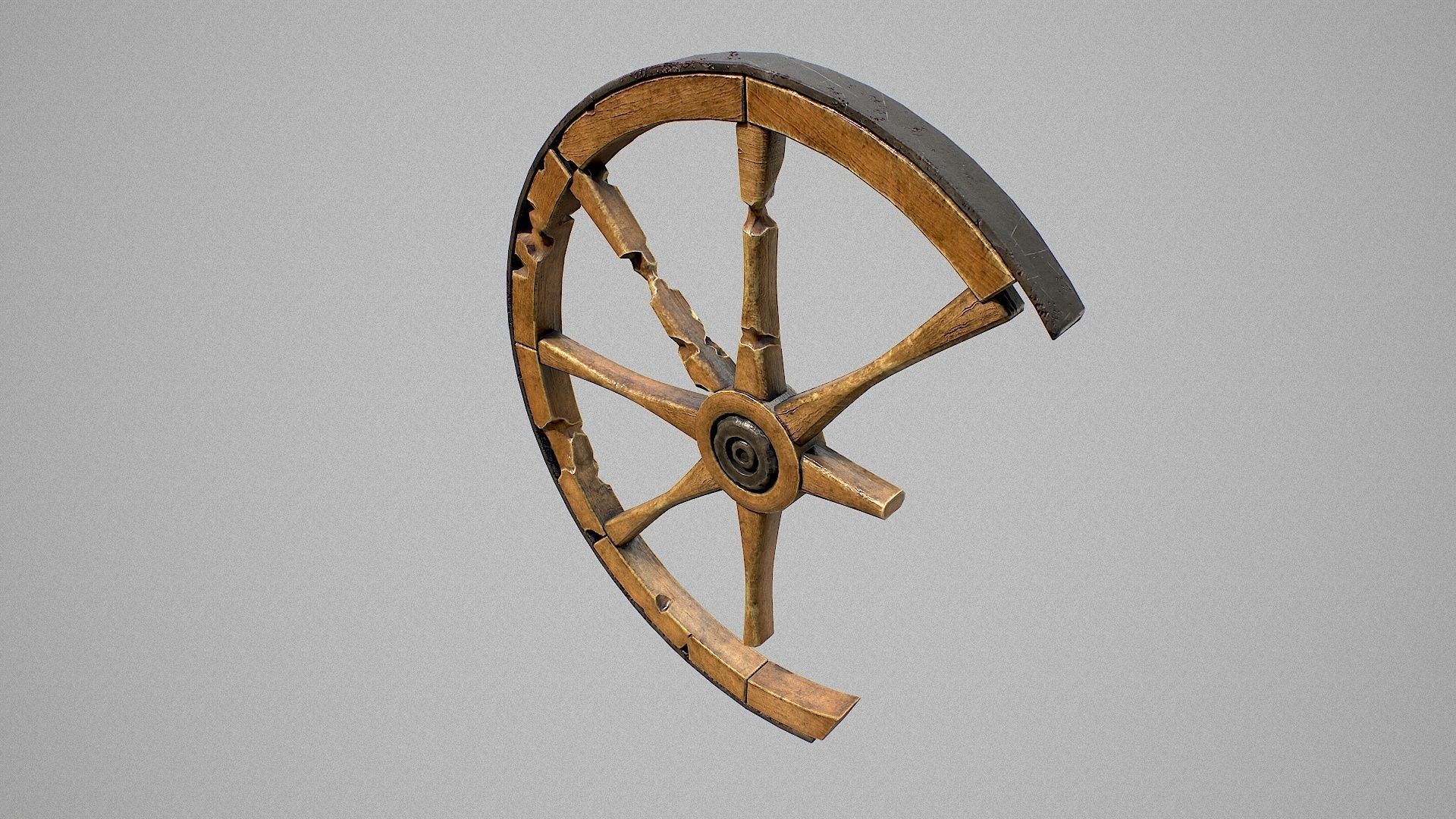 Medieval Props Low-poly 3D model_36