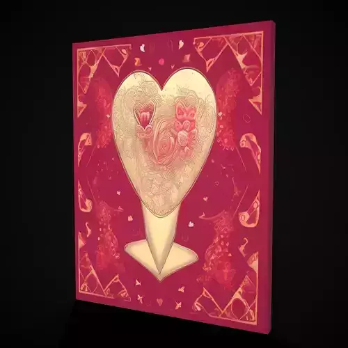 Red Valentine Painting