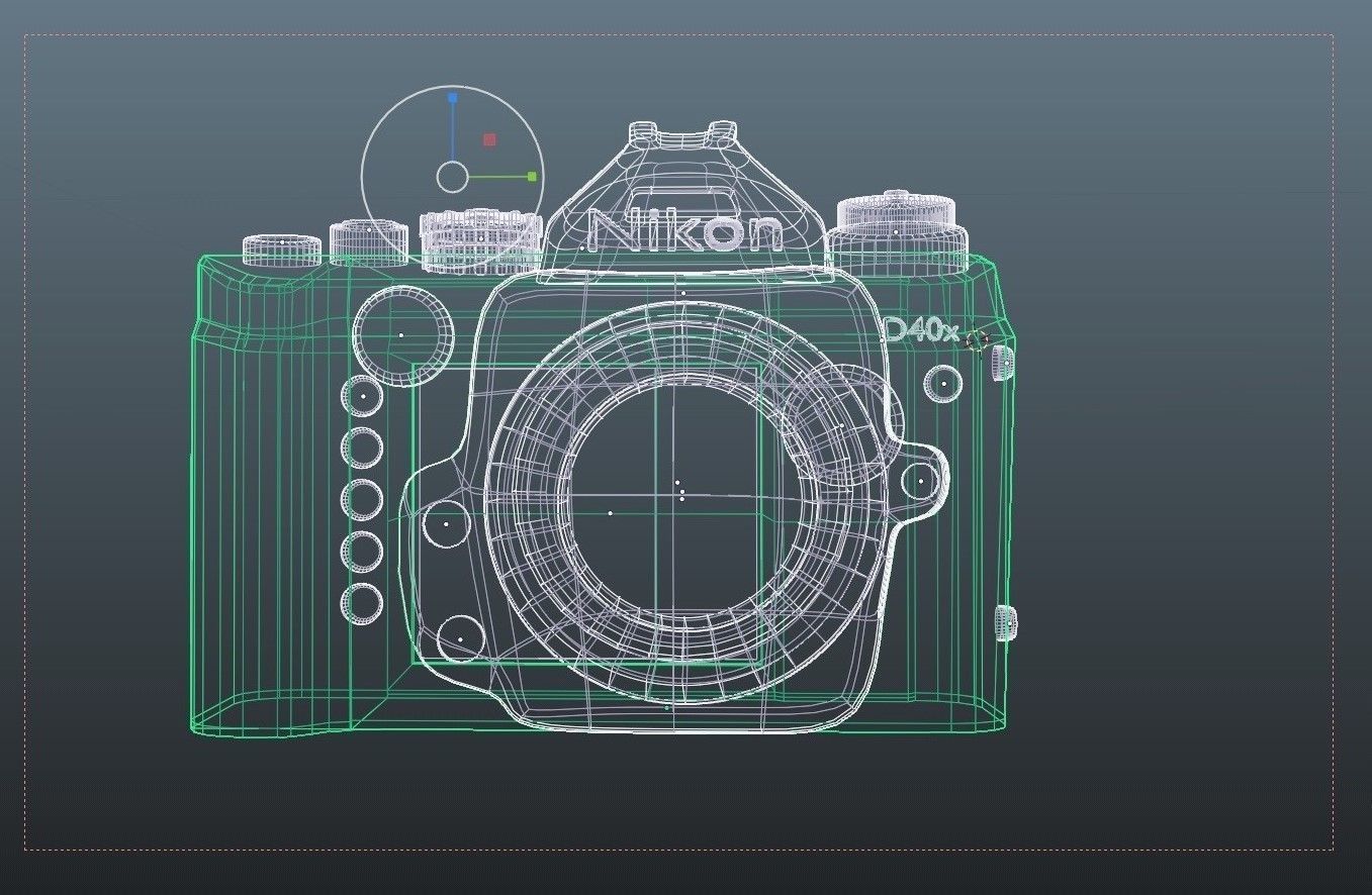 Nikon Camera Low Poly free  Free low-poly 3D model_1