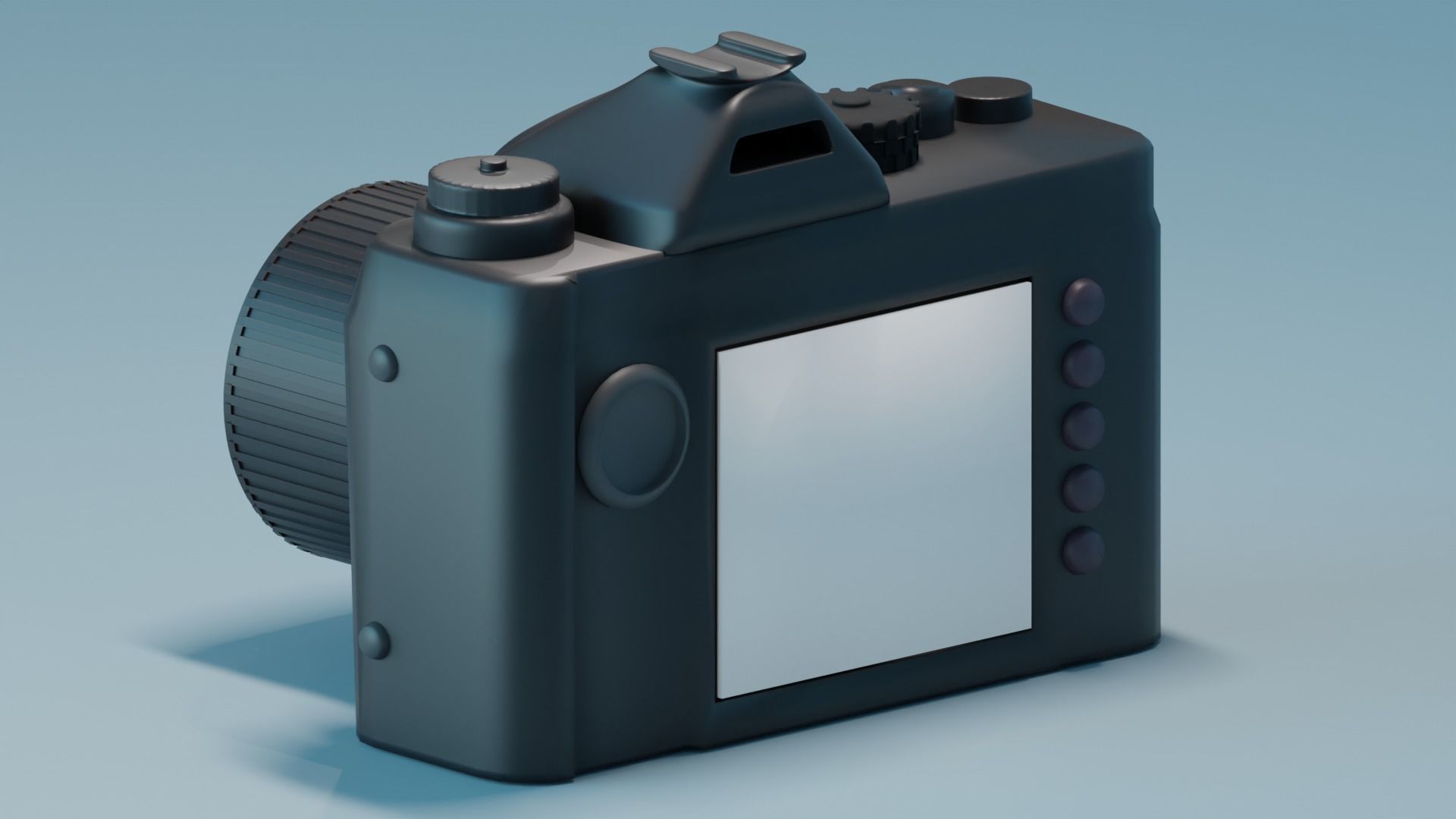 Nikon Camera Low Poly free  Free low-poly 3D model_5