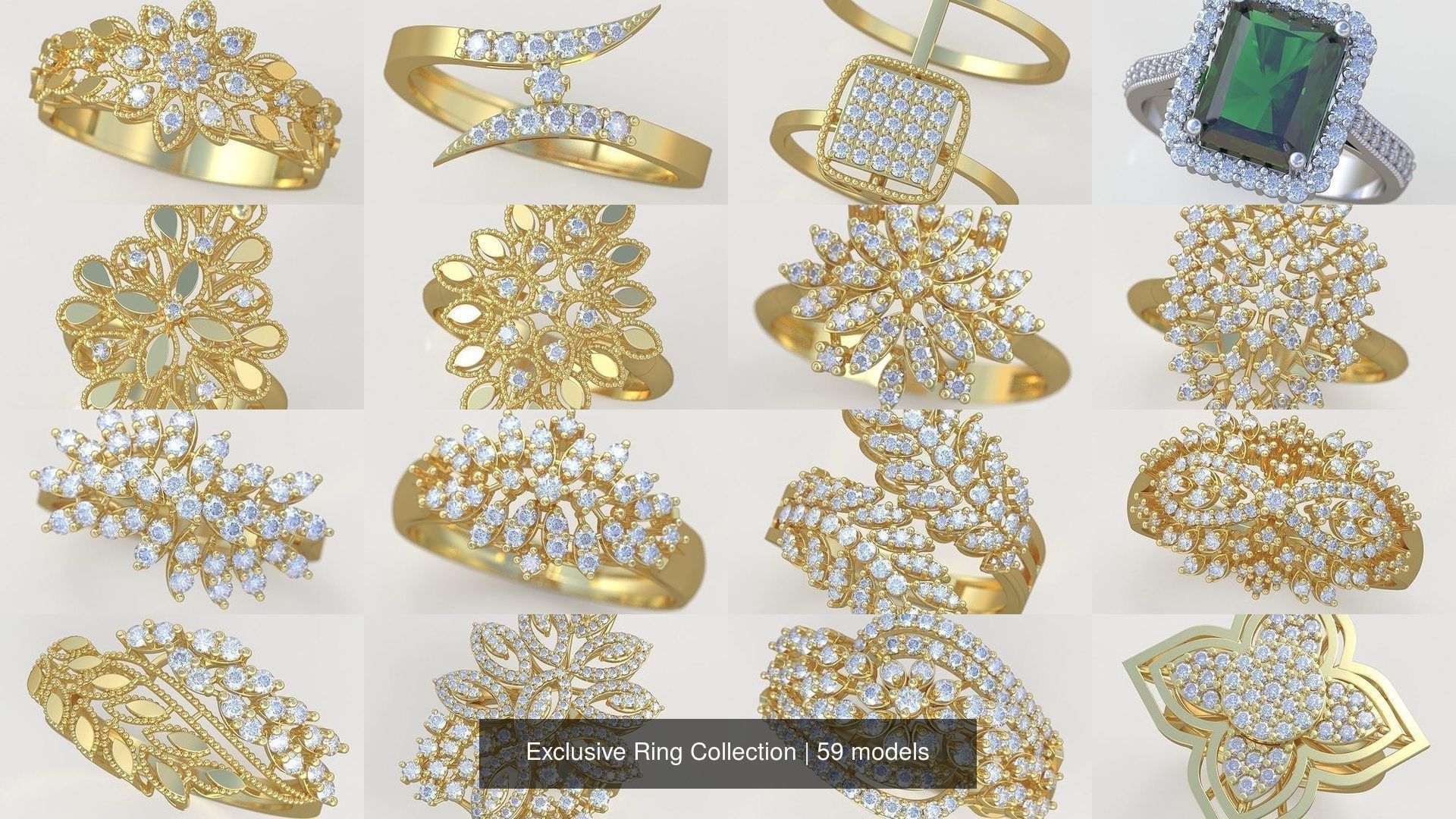 Ring 3D 59 Models Collection _3