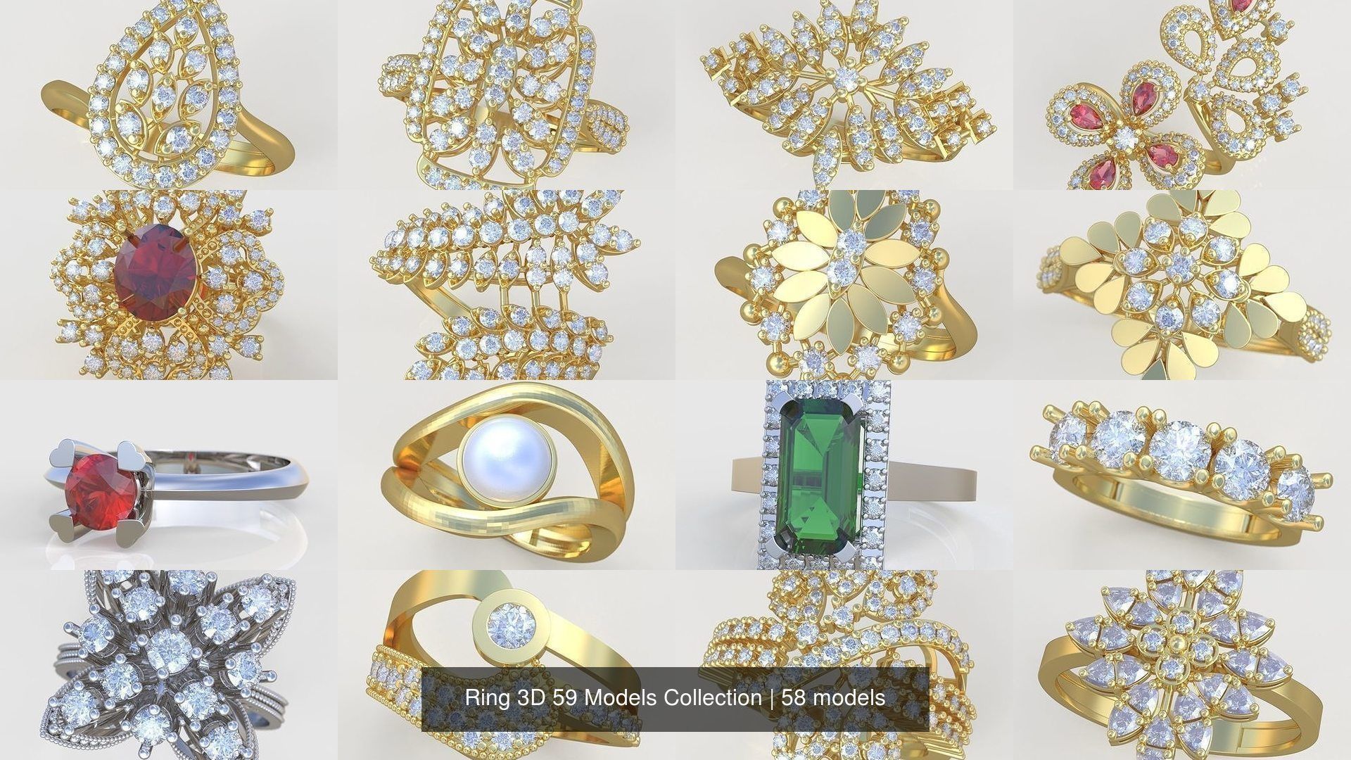 Ring 3D 59 Models Collection _7
