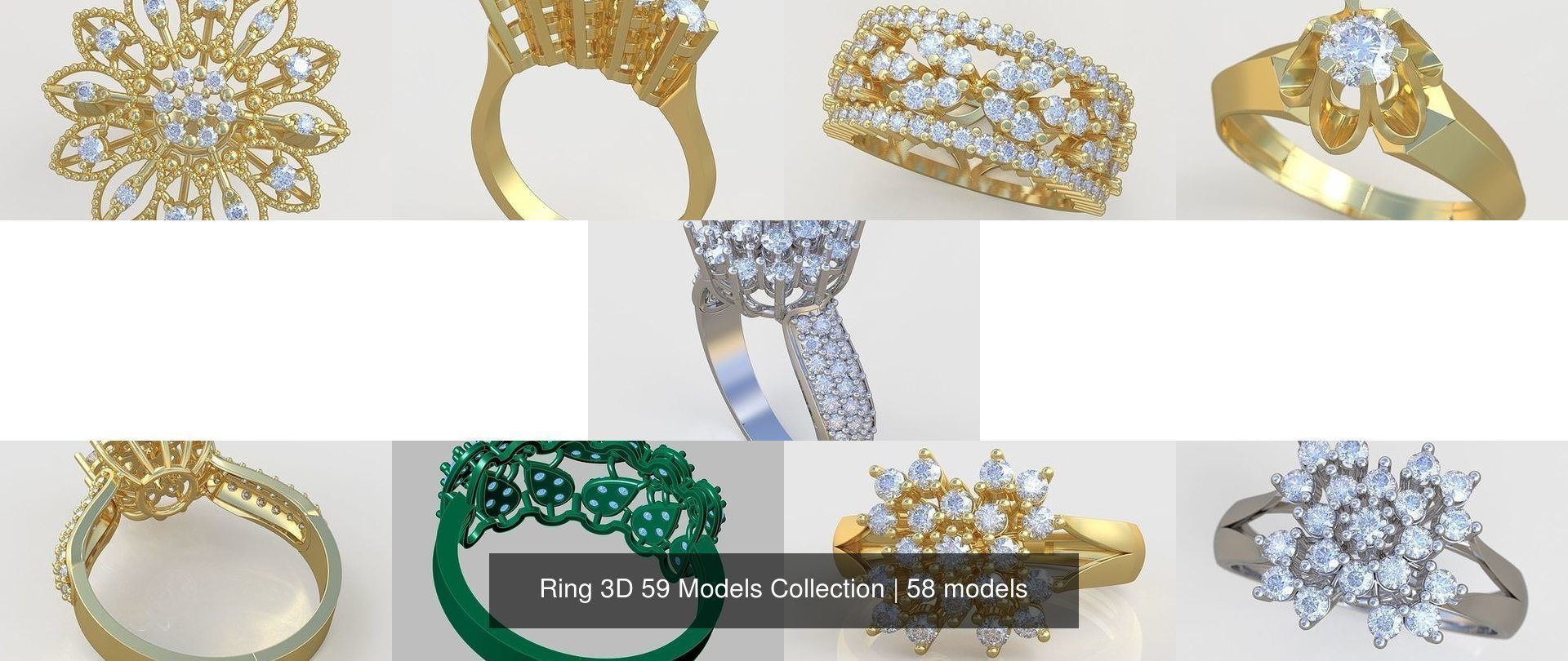 Ring 3D 59 Models Collection _12