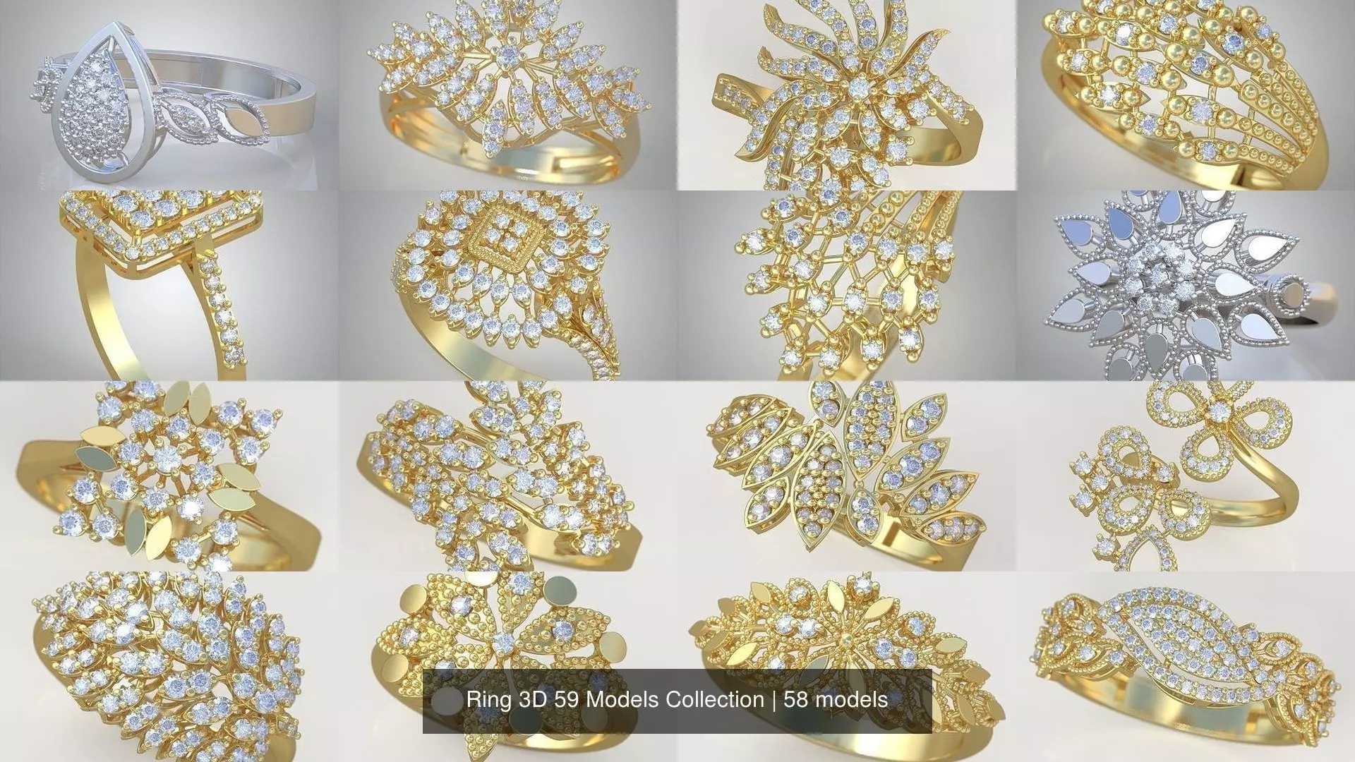 Ring 3D 59 Models Collection _2