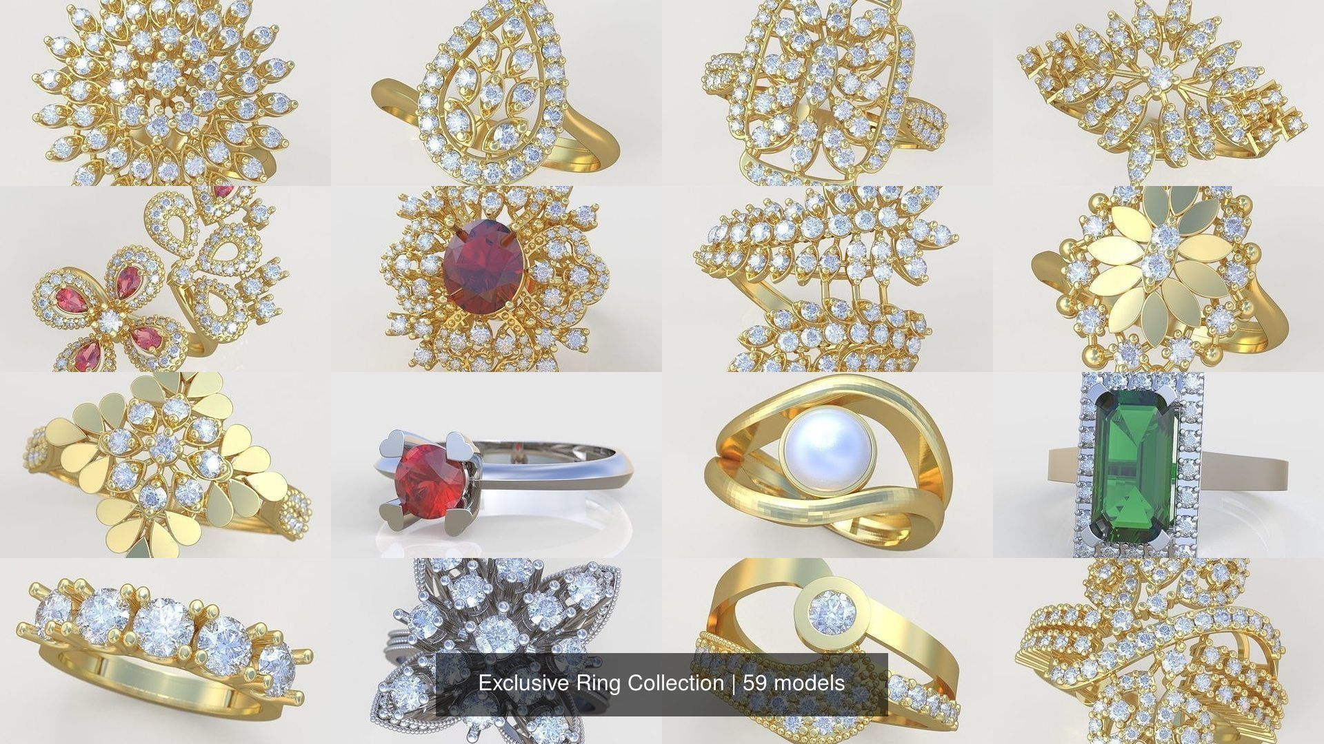 Ring 3D 59 Models Collection _6