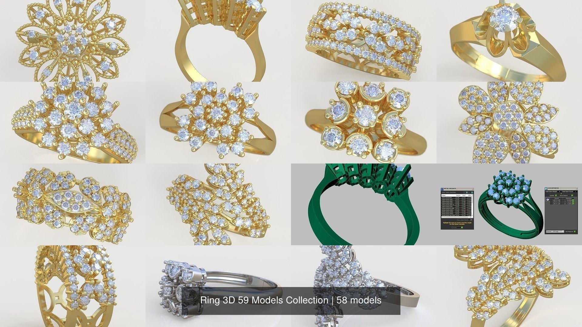 Ring 3D 59 Models Collection _11